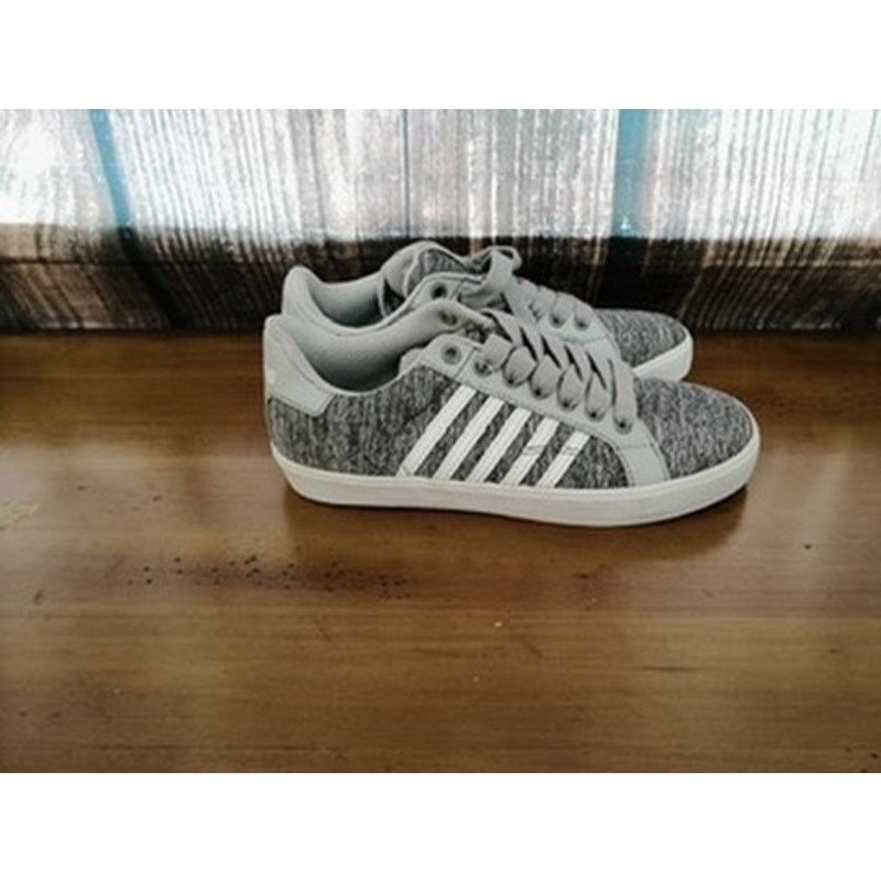 K-Swiss K-Swiss Court Tiebreak II Gray White Lace-Up Shoes size 3.5 Size US 9 / EU 42 - 5 Thumbnail