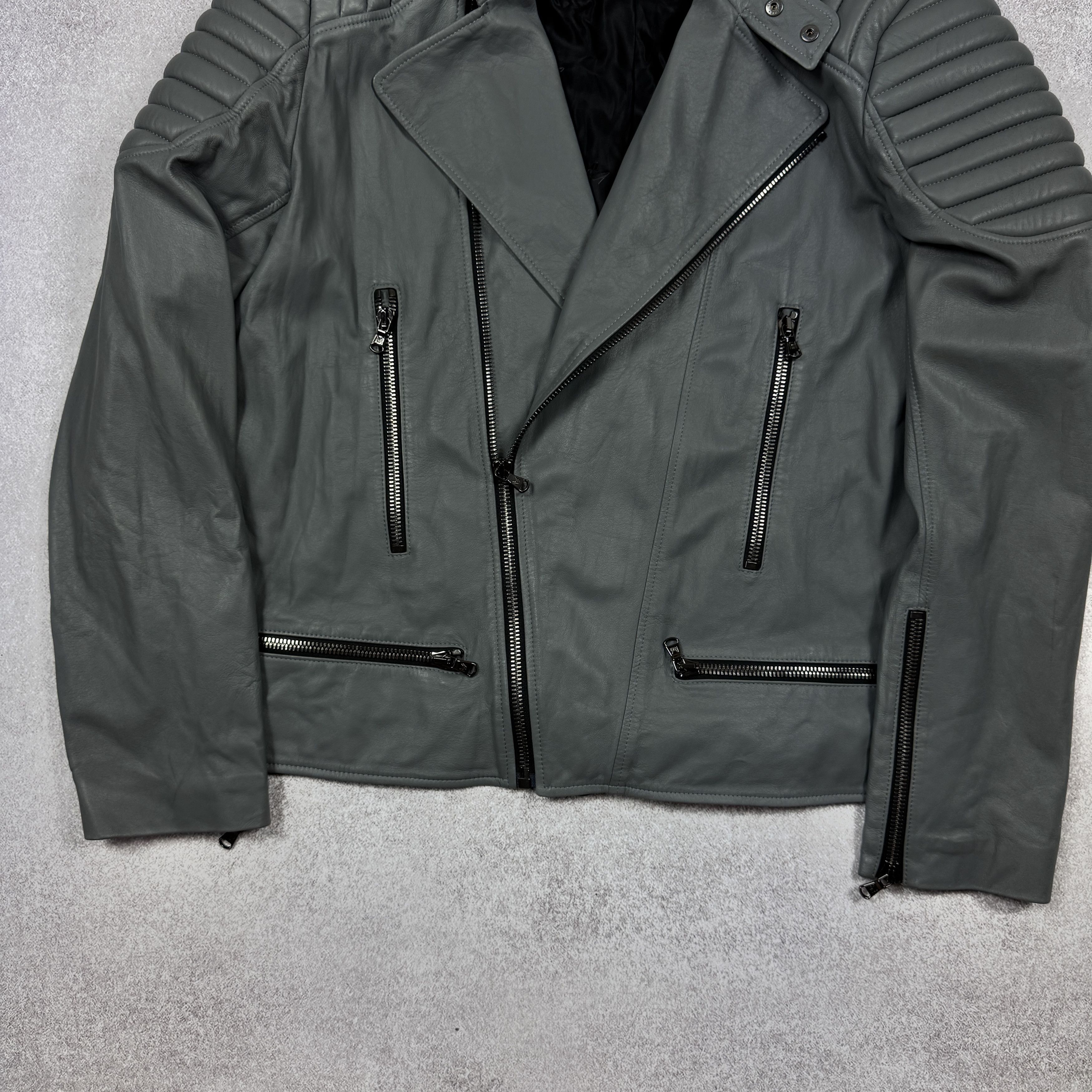Genuine Leather Marcell Von Berlin Lamb Leather Moto Biker Jacket Size 54/XL Size US XL / EU 56 / 4 - 5 Thumbnail