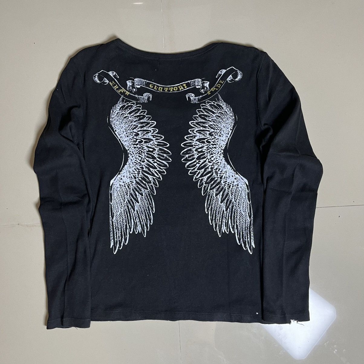 Hysteric Glamour H.He Gothic Angel Skull Rhinestone LS Tee If6was9 LGB style Size US M / EU 48-50 / 2 - 8 Thumbnail