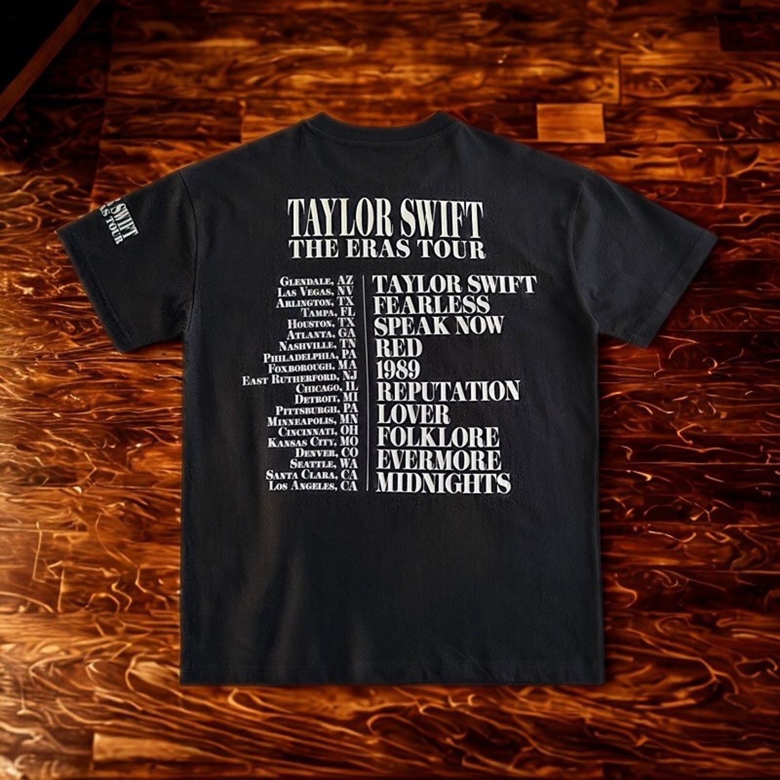 Other Taylor Swift Eras Tour T-Shirt L Black Official Merch Album Size US L / EU 52-54 / 3 - 9 Thumbnail