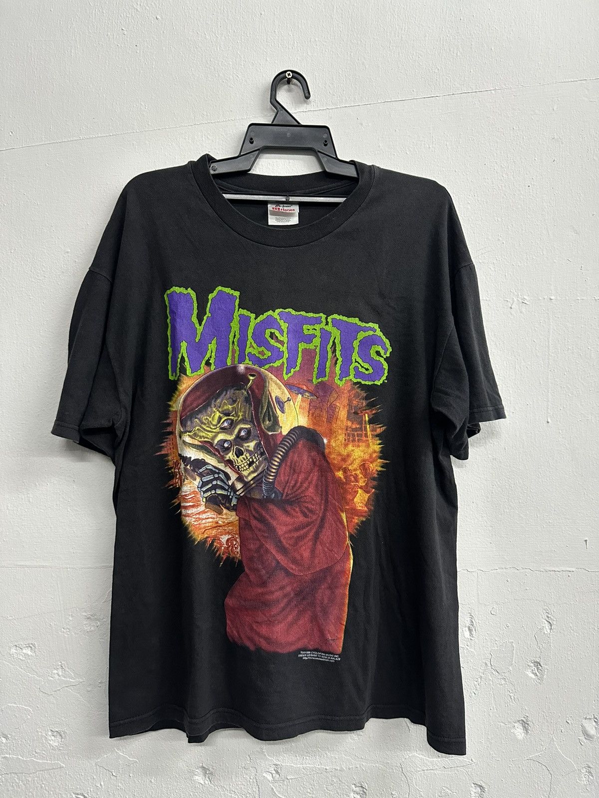 image of Band Tees misfits 1998 Art Ed Repka in Black, Men's (Size Large)