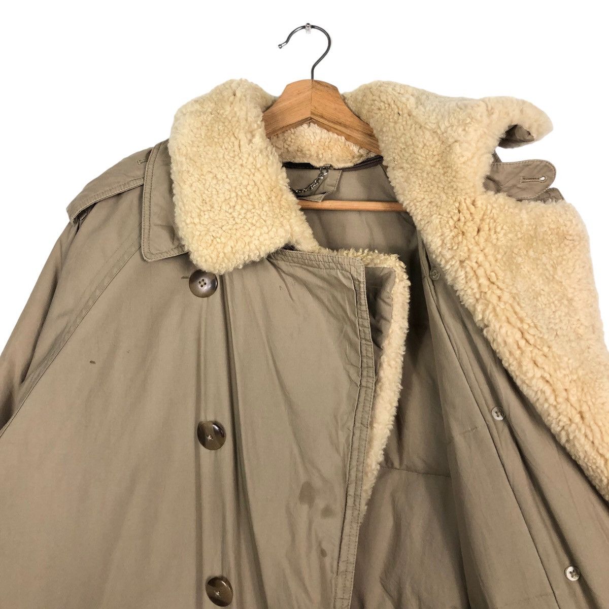 Brooks Brothers 🔥Rich Brown - Fly Coats Long Jacket Double Collar Mink Fur Size US M / EU 48-50 / 2 - 11 Thumbnail