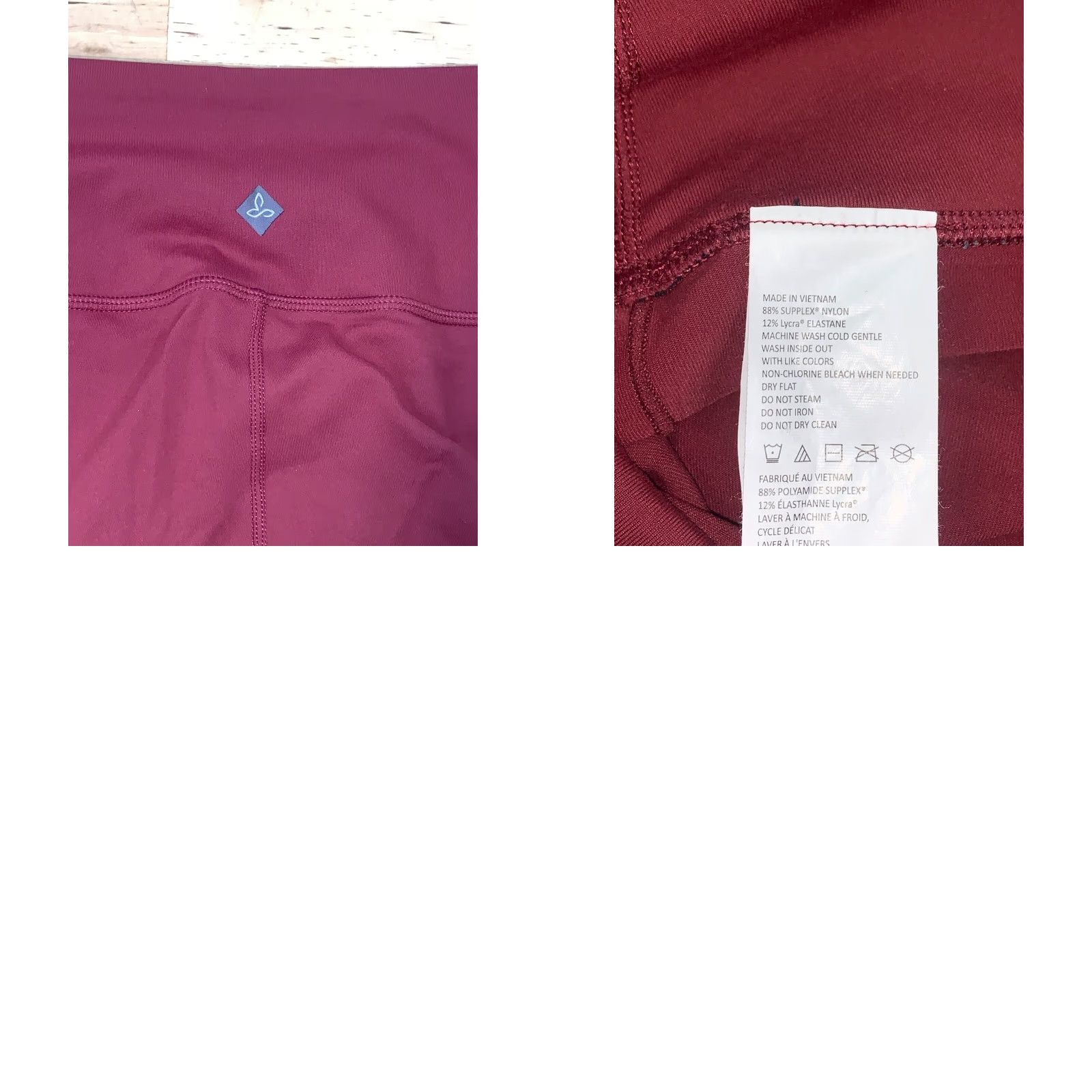 Prana prAna XS Leggings Women Leggings Ankle Activewear Red 4079 Size 26" / US 2 / IT 38 - 8 Thumbnail