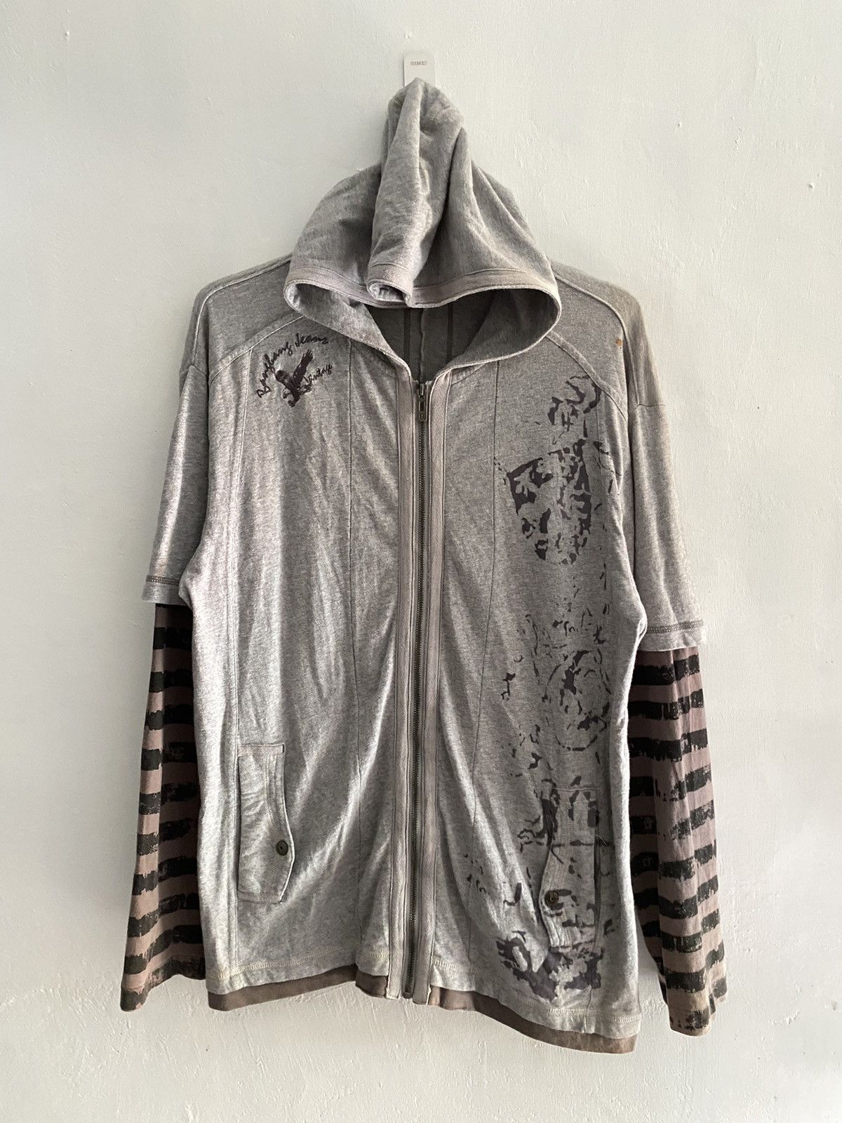 20471120 × Hysteric Glamour × Japanese Brand Vintage bangbang double layers poem hoodie Size US L / EU 52-54 / 3 - 1 Thumbnail