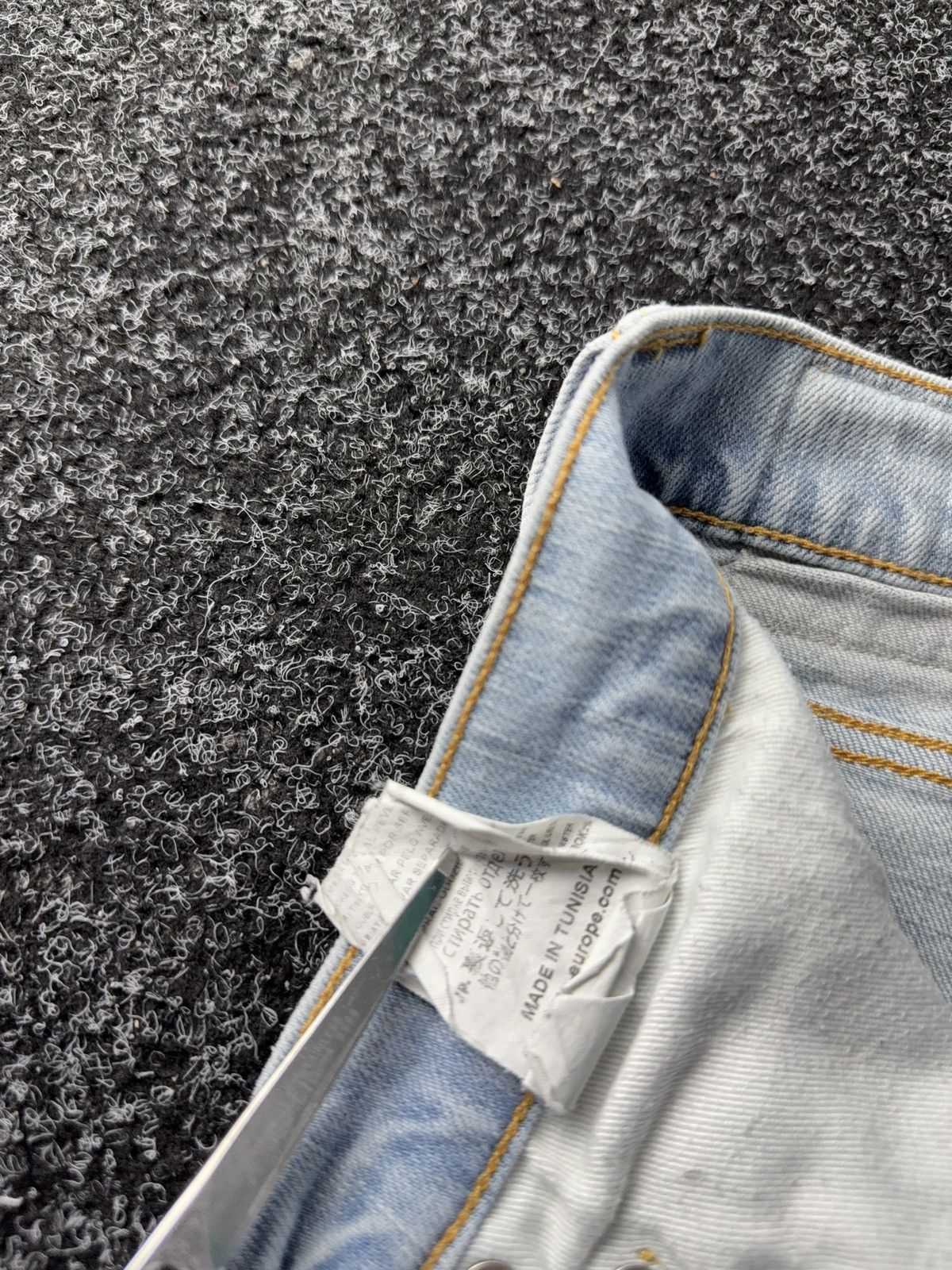 Edwin Vintage 00s Distressed Edwin Light Wash Straight Jeans Size US 33 - 9 Thumbnail