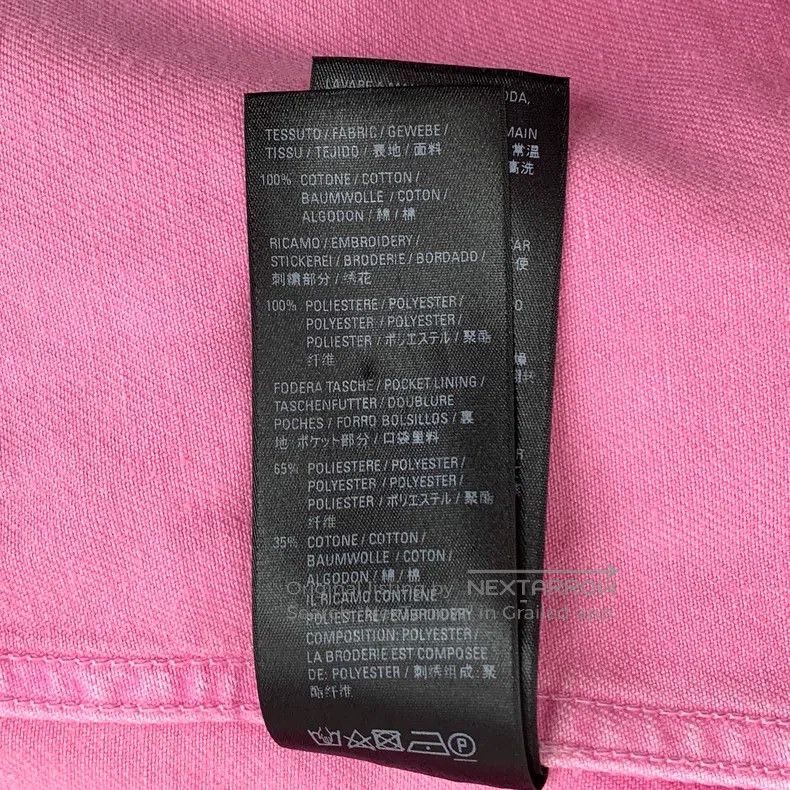 Balenciaga Balenciaga Pink Logo Letter Embroidered Point Collar Singl Size XXS / US 00 / IT 34 - 8 Thumbnail