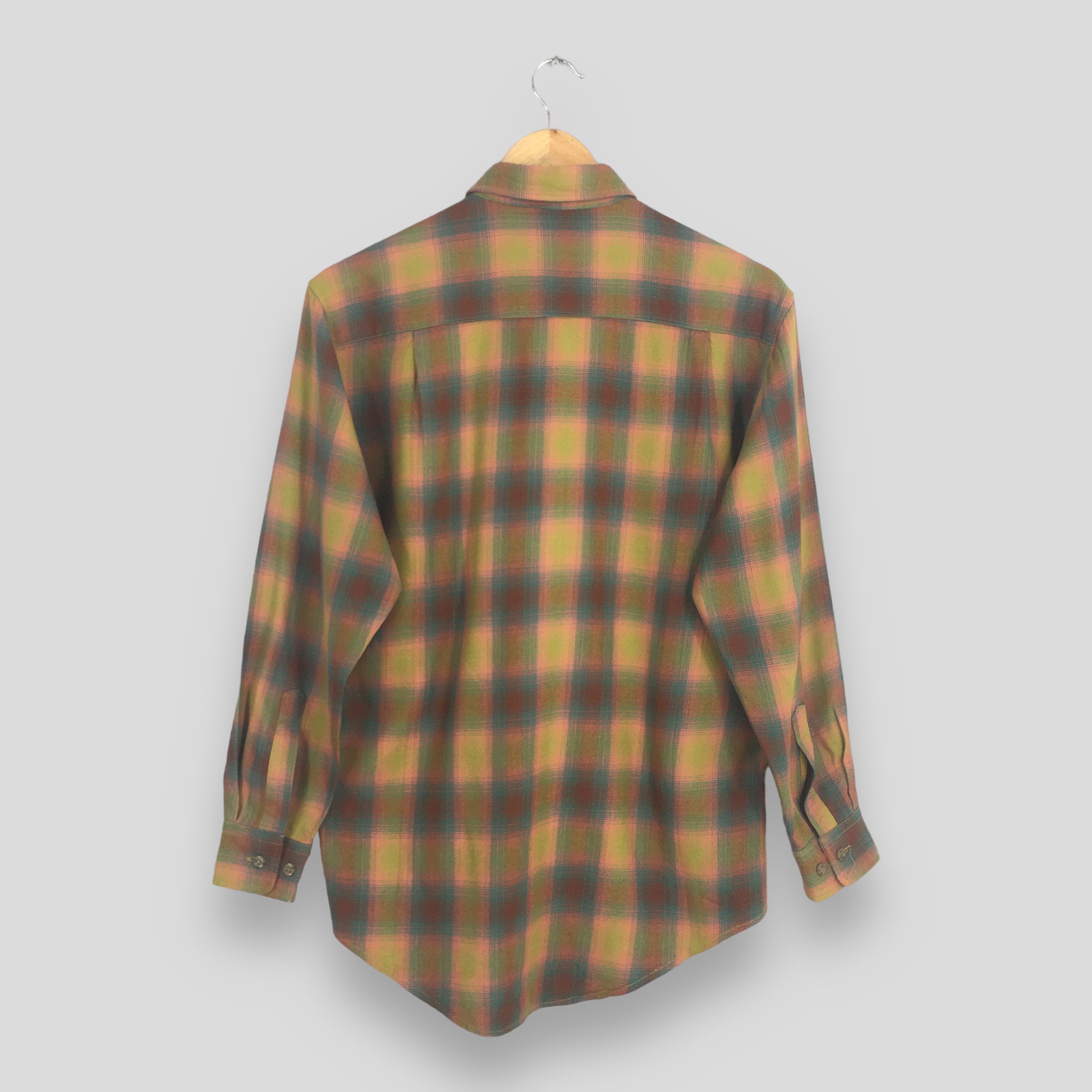 Flannel × Vintage 1980s Plaid Shadow Tartan Checkered Flannel Shirt Medium Size US M / EU 48-50 / 2 - 7 Thumbnail