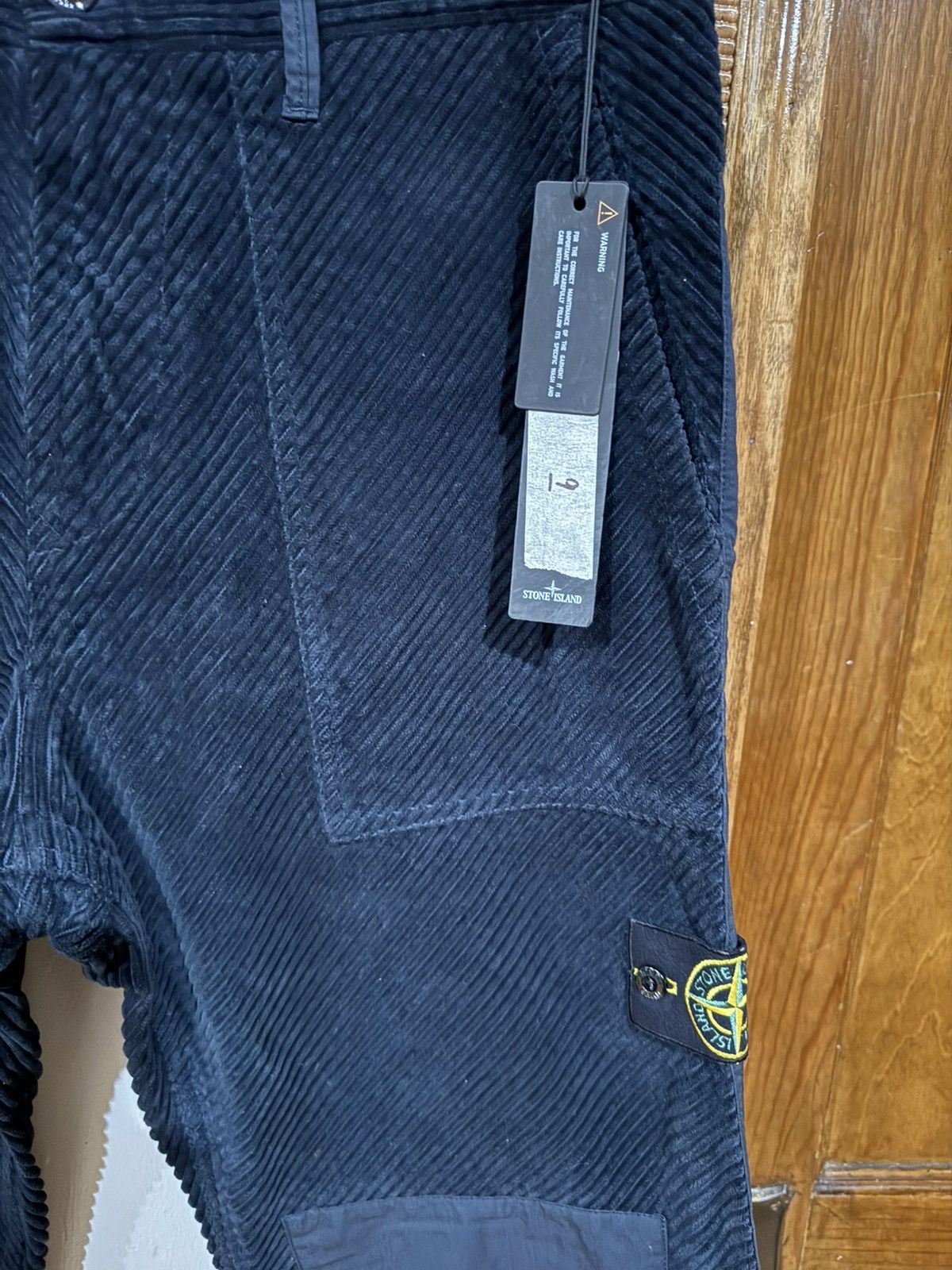 Stone Island Stone Island Navy Blue Corduroy Fatigue Cargo Pants sz. 30 Size US 30 / EU 46 - 6 Thumbnail