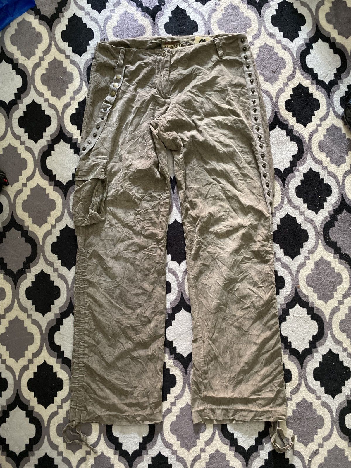 If Six Was Nine × Japanese Brand × Le Grande Bleu (L.G.B.) 2000s Da-Nang bondage punk cargo corduroy pants Size US 32 / EU 48 - 1 Thumbnail