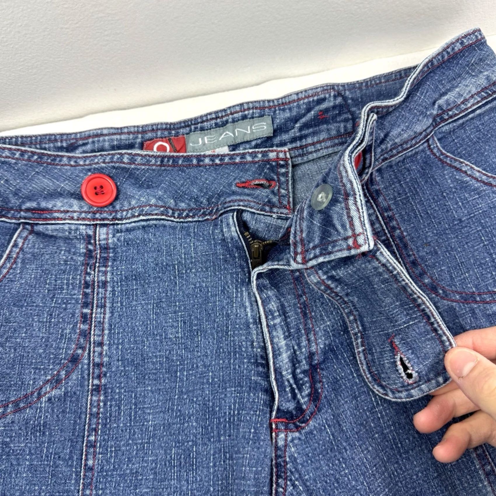 Vintage VINTAGE O! Jeans Womens 16 Mom Jeans High Waisted Hipster Hippie Punk 90s 80s Blue Size 38" / US 16 / IT 52 - 3 Thumbnail