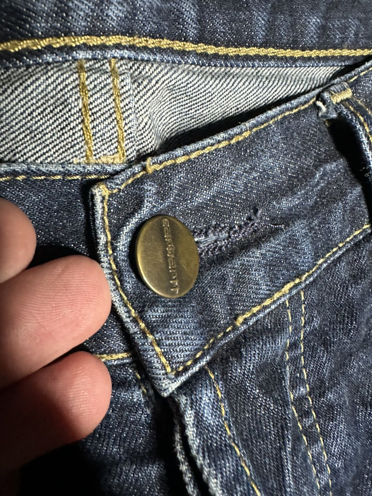Carhartt Vintage Carhartt WIP Texas Pant Jeans 29x32 Denim Pants Size US 29 - 6 Thumbnail