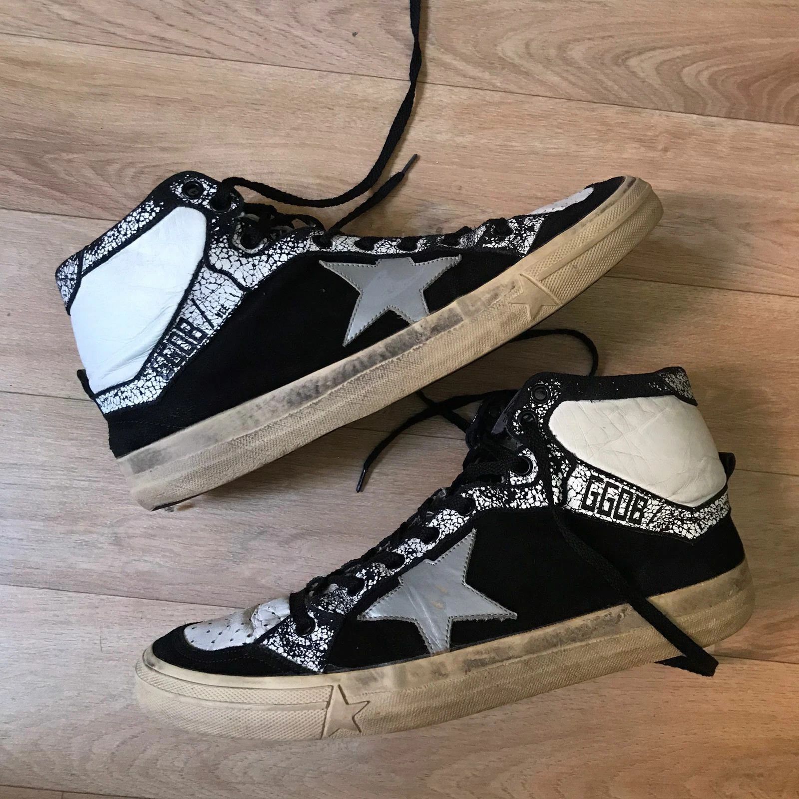 Golden Goose Share Golden Goose Sneakers VCE 2.12 GGDB High Top Leather Size US 10 / EU 43 - 1 Thumbnail