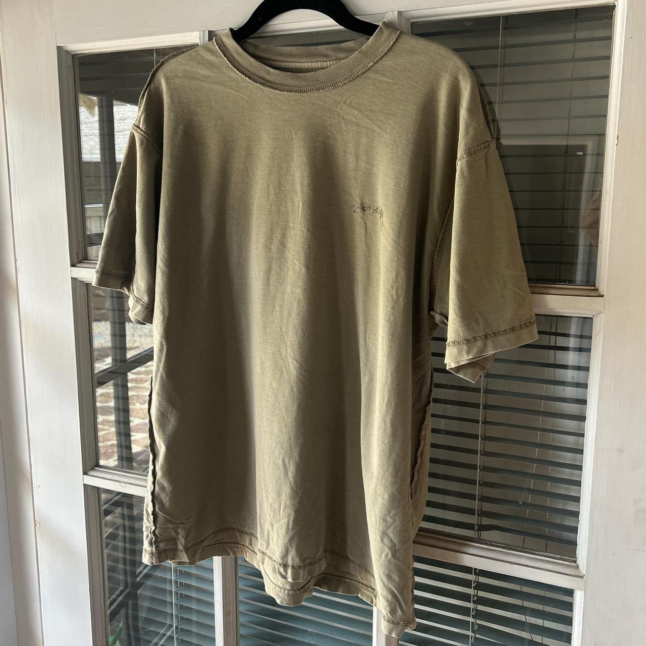 Stussy Stussy Army Green inside out logo tee Size US S / EU 44-46 / 1 - 1 Thumbnail