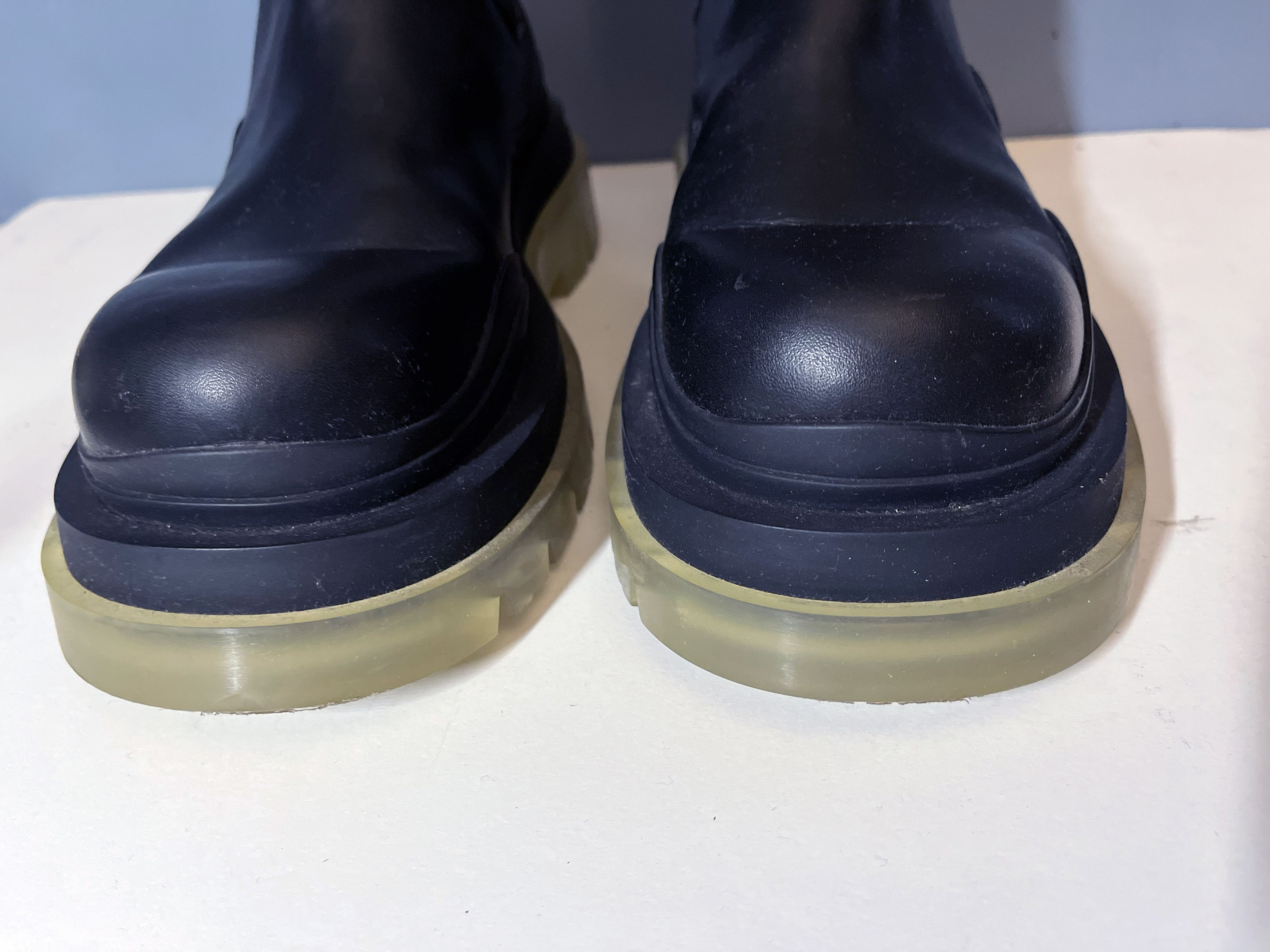 Bottega Veneta BOTTEGA VENETA BLACK TRANSPARENT TIRE BOOTS EU 42/ US 10 Size US 9 / EU 42 - 5 Thumbnail