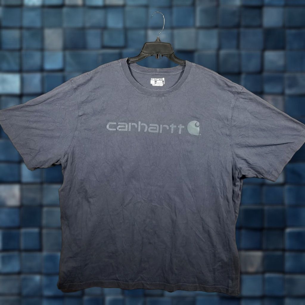 Carhartt VINTAGE Carhartt Shirt Mens 3XL Blue Loose Fit Short Sleeve Logo Graphic Cotton K195 Crew Neck Men Size US XXL / EU 58 / 5 - 1 Thumbnail