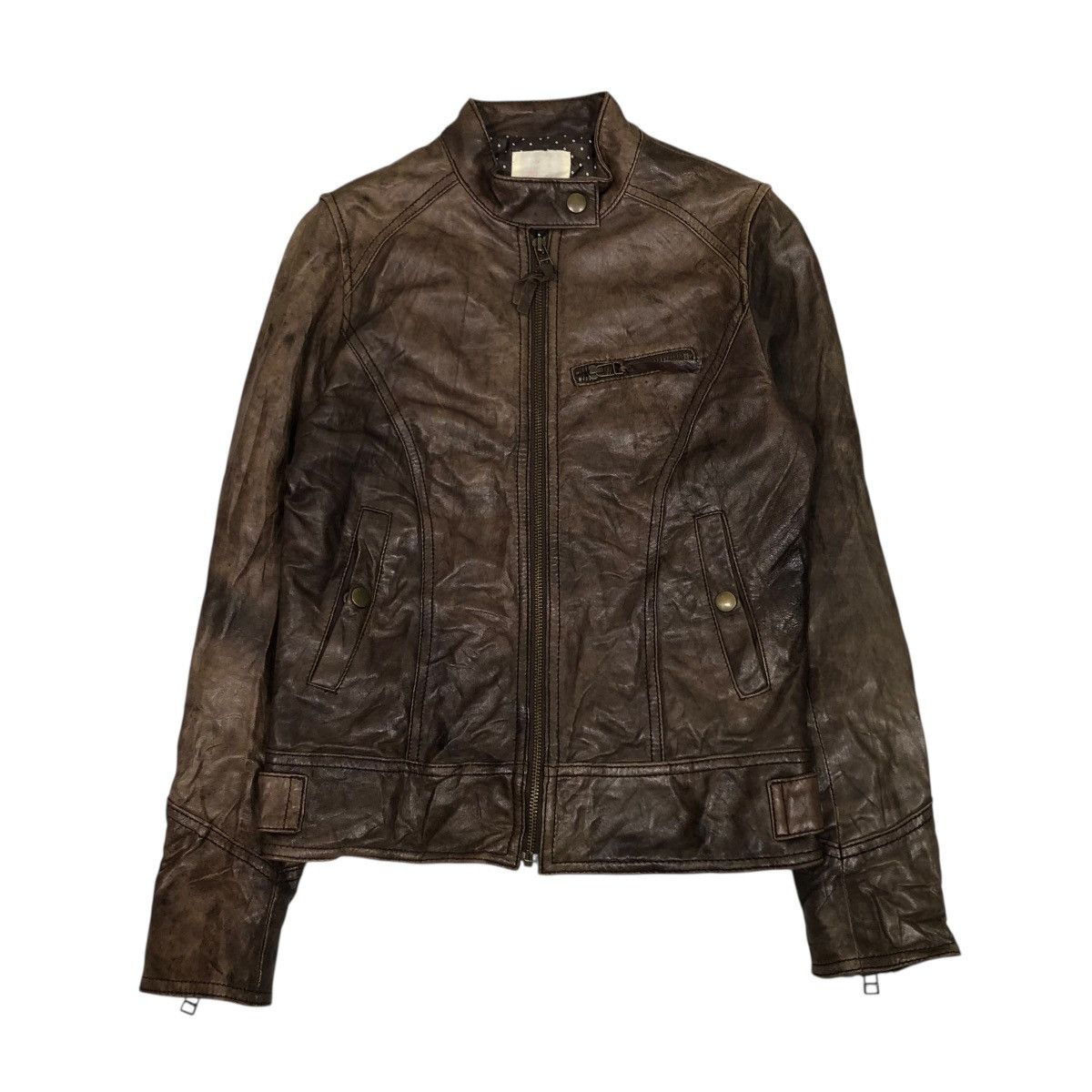 ジャケット・アウター Japanese archive fur leather jacket 00s Genuine Leather × Japanese Brand Archive Japanese Leather Jacket