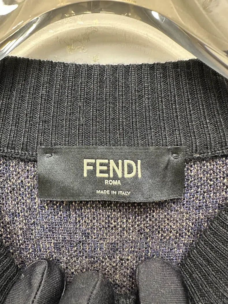 Fendi Fendi Classic Monogram Logo Knit Sweater Size US L / EU 52-54 / 3 - 3 Thumbnail