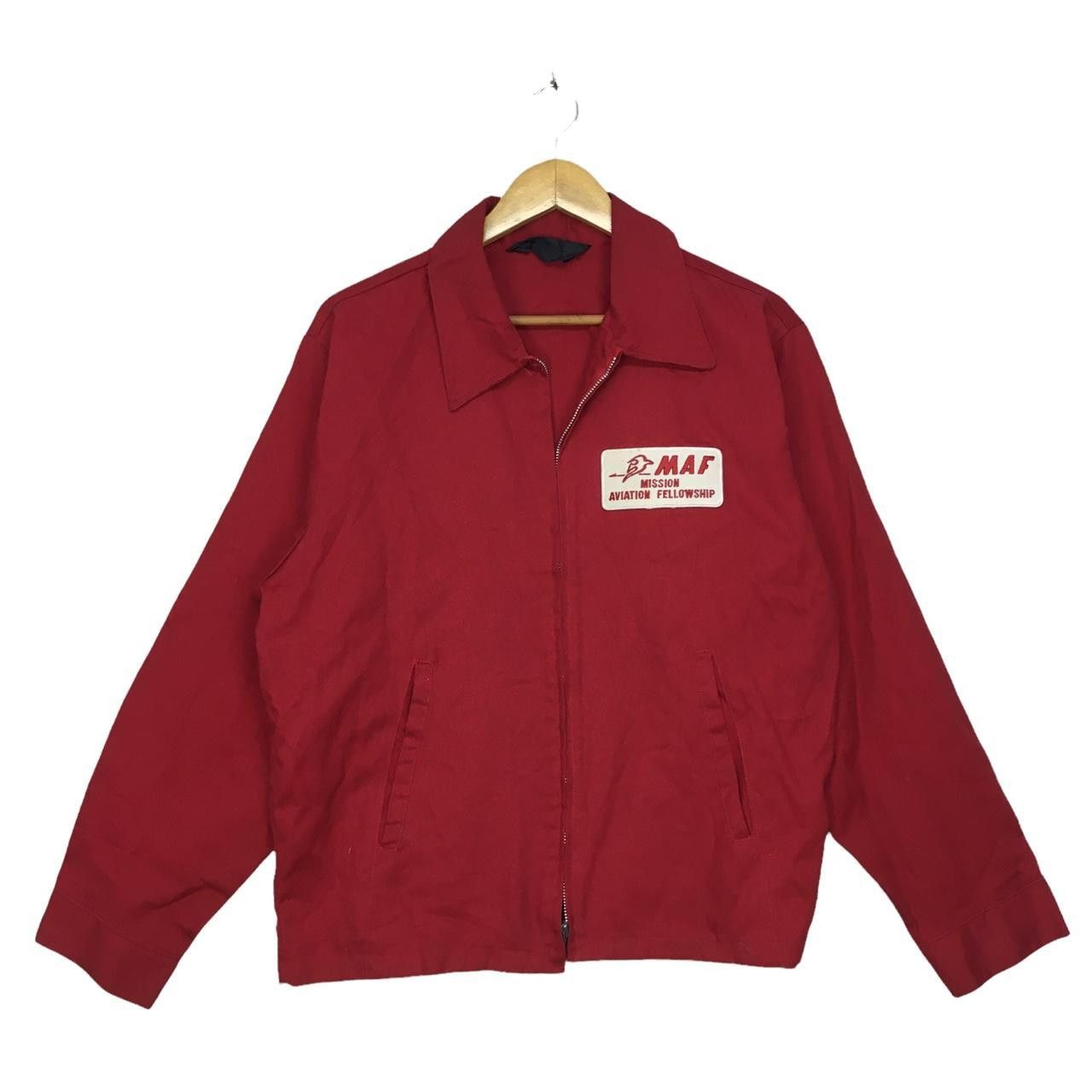 Vintage Vtg MAF Mission Aviation Fellowship Zip Up Jacket Size US L / EU 52-54 / 3 - 1 Thumbnail