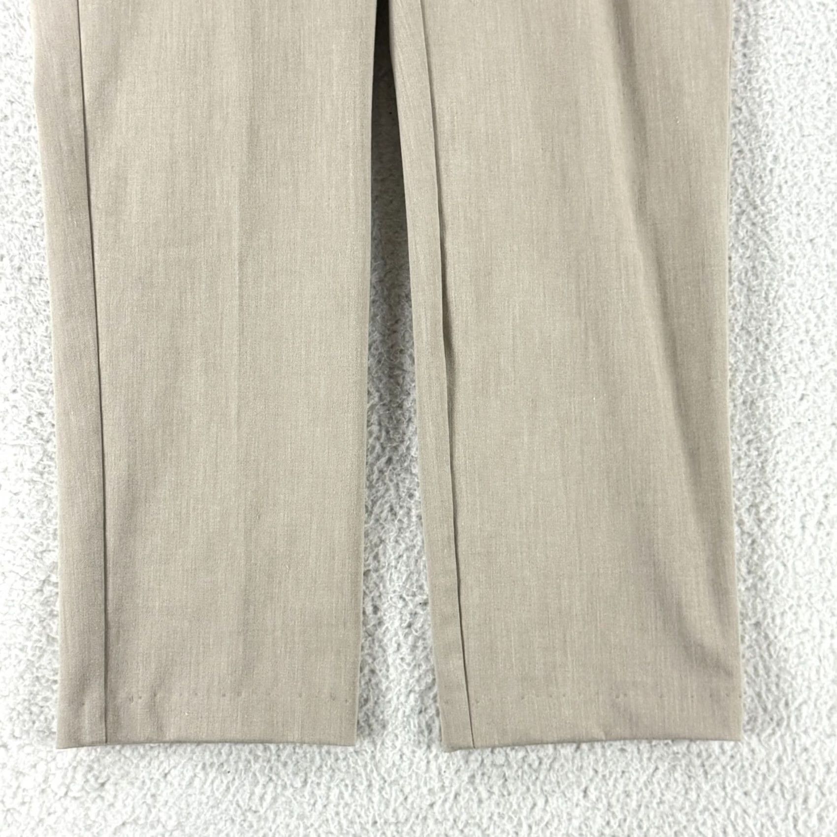 J. Jill J. Jill Dress Pants Womens Size 8 Beige Straight Leg Mid-Rise Work Wear Career Pants Size 30" / US 8 / IT 44 - 3 Thumbnail