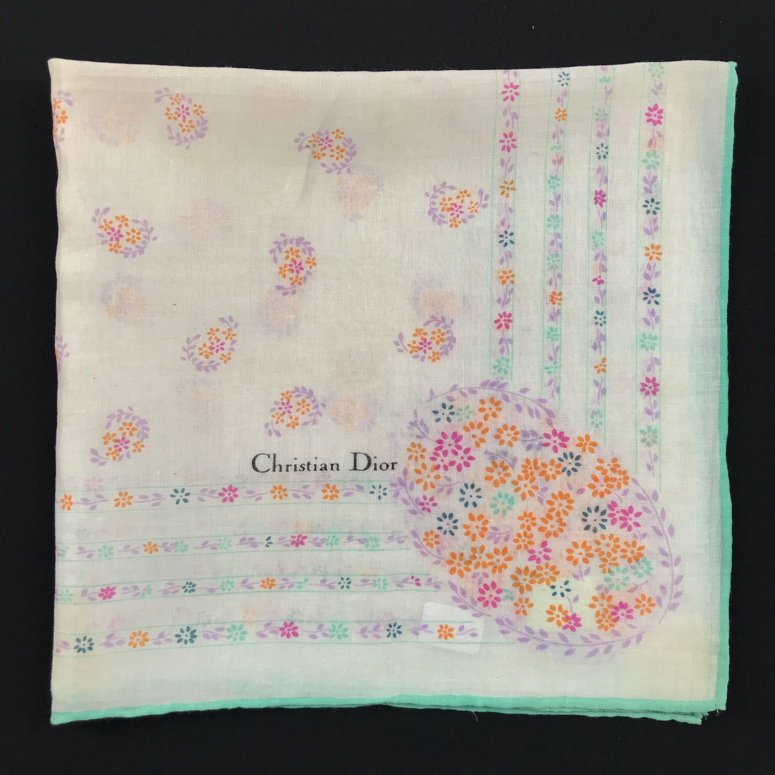 Christian Dior Monsieur × Vintage Vintage Christian Dior Bandana Neckerchief Handkerchief Size ONE SIZE - 2 Thumbnail