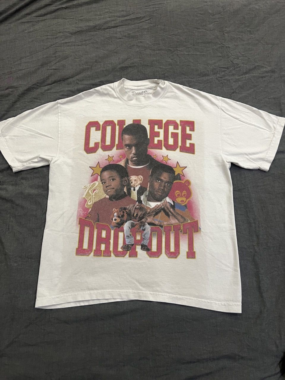 Rap Tees Kanye College Dropout T-shirt Size US L / EU 52-54 / 3 - 1 Thumbnail