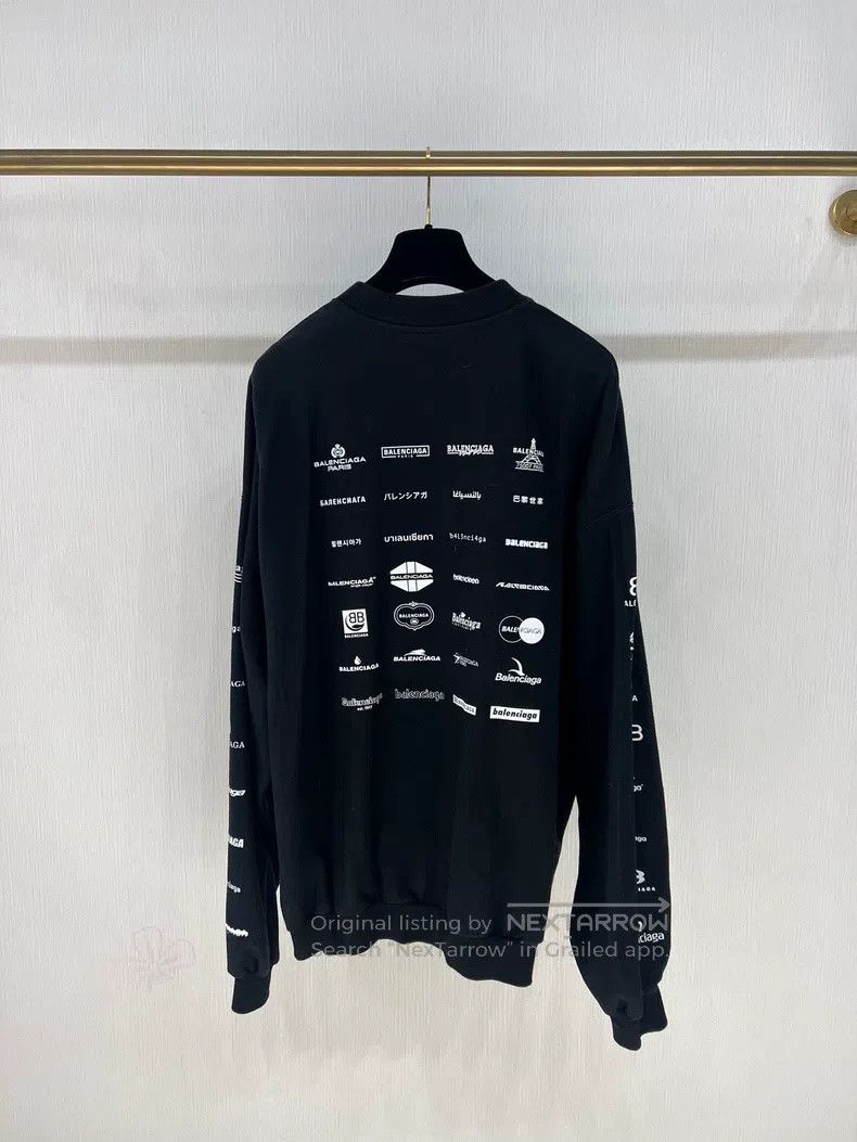 Balenciaga Balenciaga Full Print Black Hoodie Size US S / EU 44-46 / 1 - 2 Thumbnail