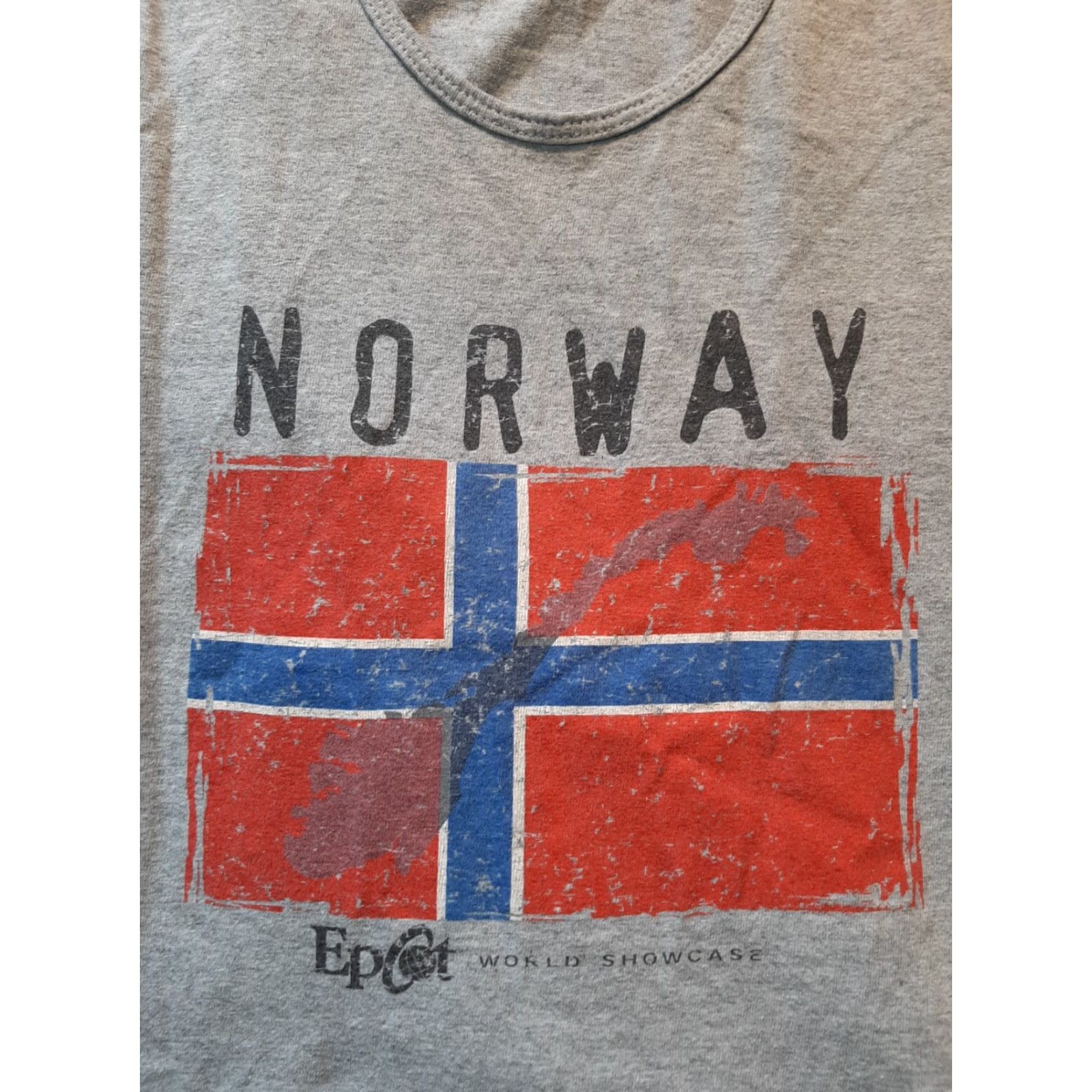Disney Disney Epcot World Showcase Norway Mens XXL sleeveless shirt Gray Size US XXL / EU 58 / 5 - 2 Thumbnail