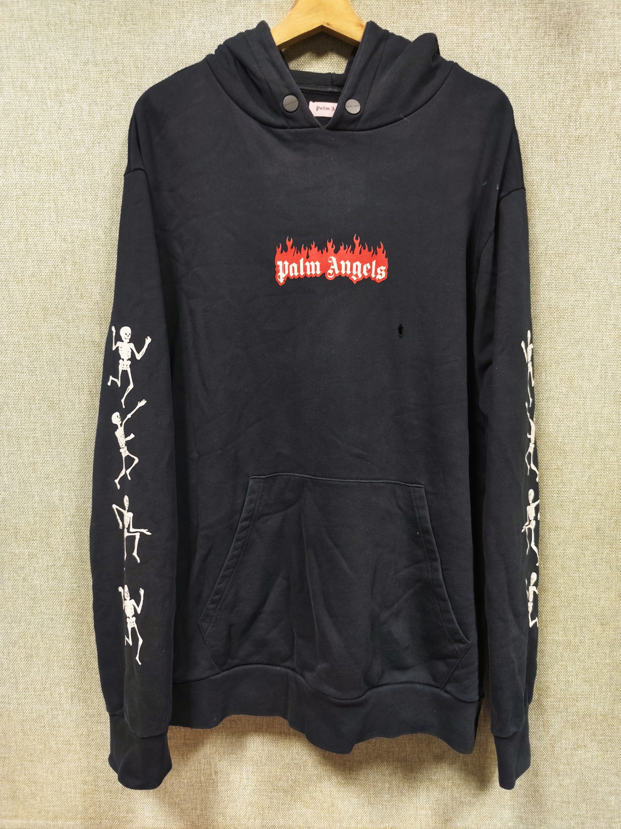 Palm Angels Hoodie Flames | Grailed