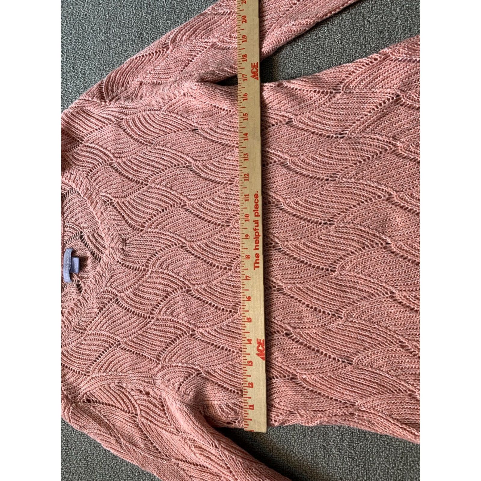 Vintage Laura Scott Sweater Women’s Large Long Sleeve Pink Knit Pullover Size L / US 10 / IT 46 - 5 Thumbnail