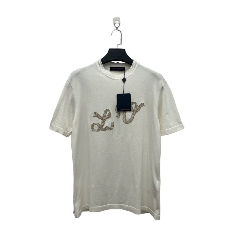 Louis Vuitton Louis Vuitton White snake year limited letter knit short s Size US L / EU 52-54 / 3 - 2 Thumbnail