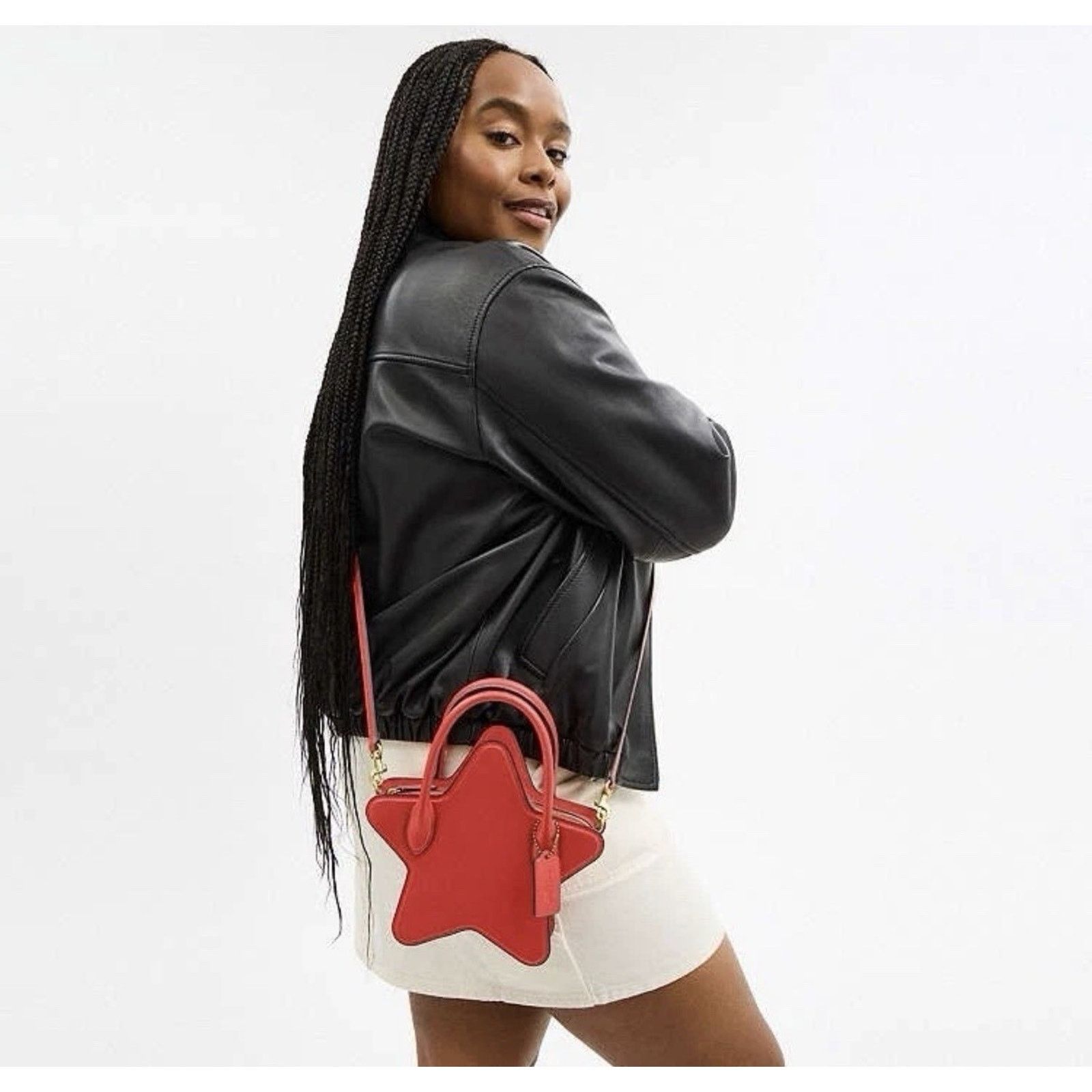 Coach NWT Coach Star Shape Bag red Glovetanned Leather CP234 Size ONE SIZE - 10 Thumbnail