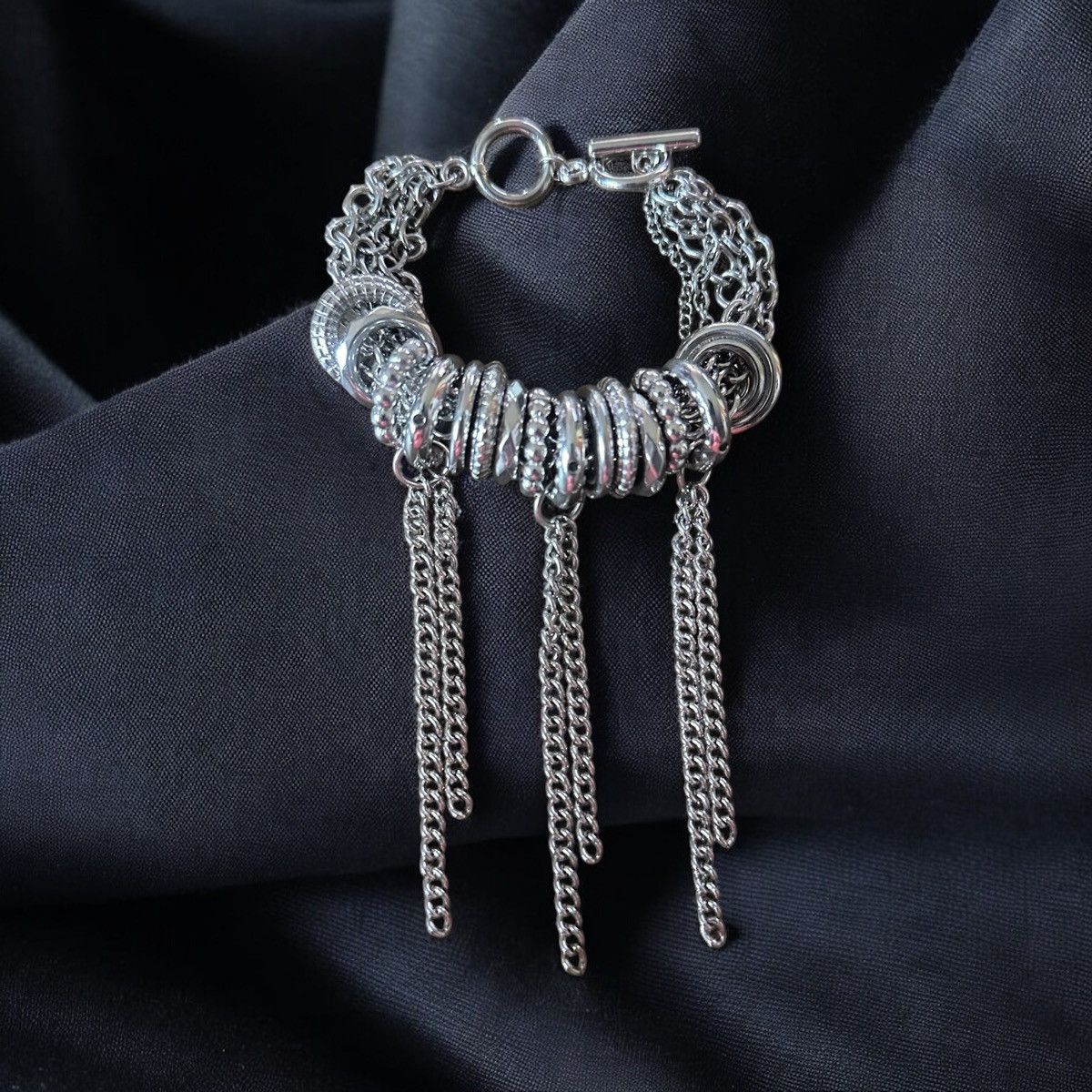 Other Multi chain discs and tassels toggle charm bracelet Size ONE SIZE - 1 Thumbnail