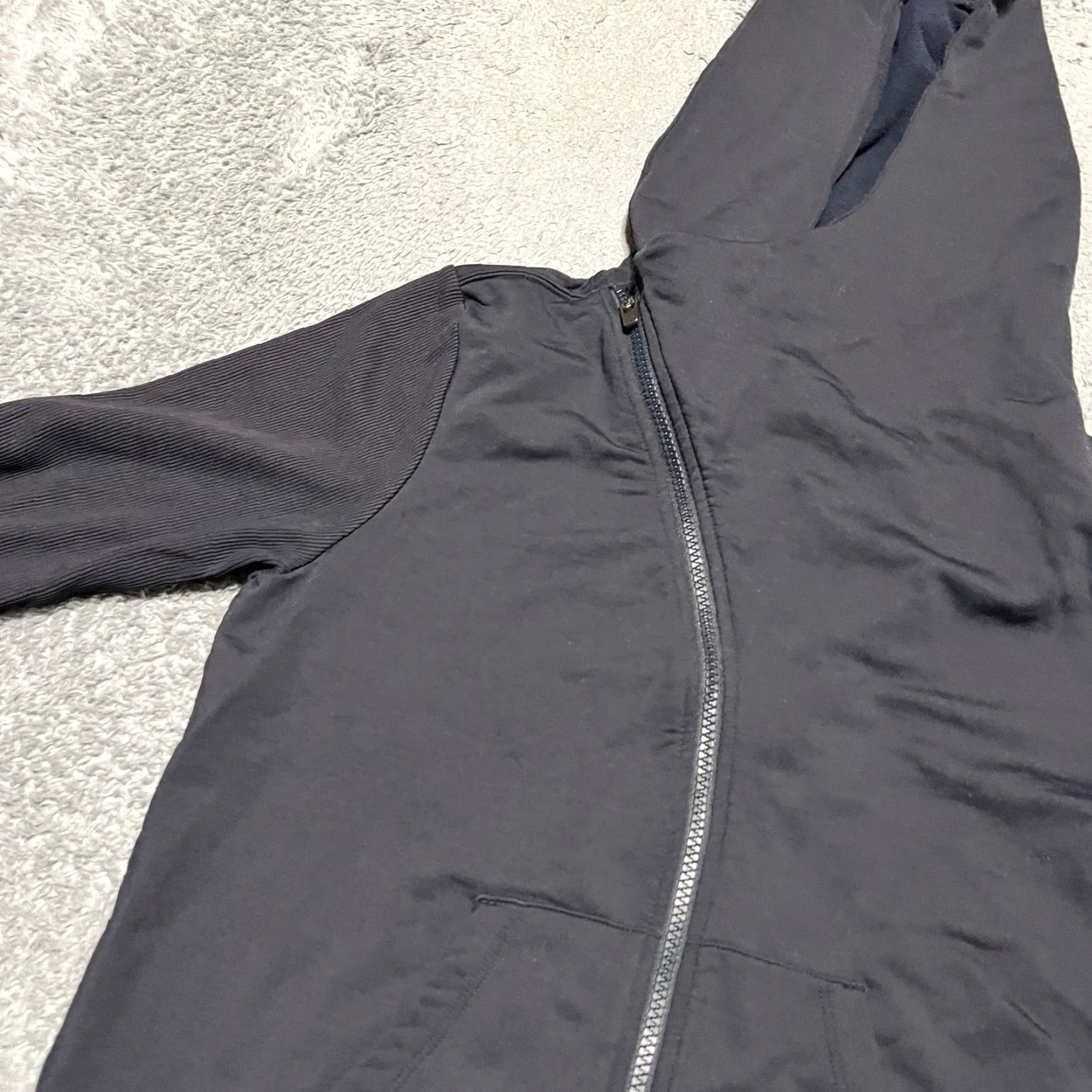 Athleta Athleta Malabar Hoodie Jacket Womens Medium Full Zip Asymmetrical Navy Blue Womens M Navy Blue Jacket Size M / US 6-8 / IT 42-44 - 2 Thumbnail