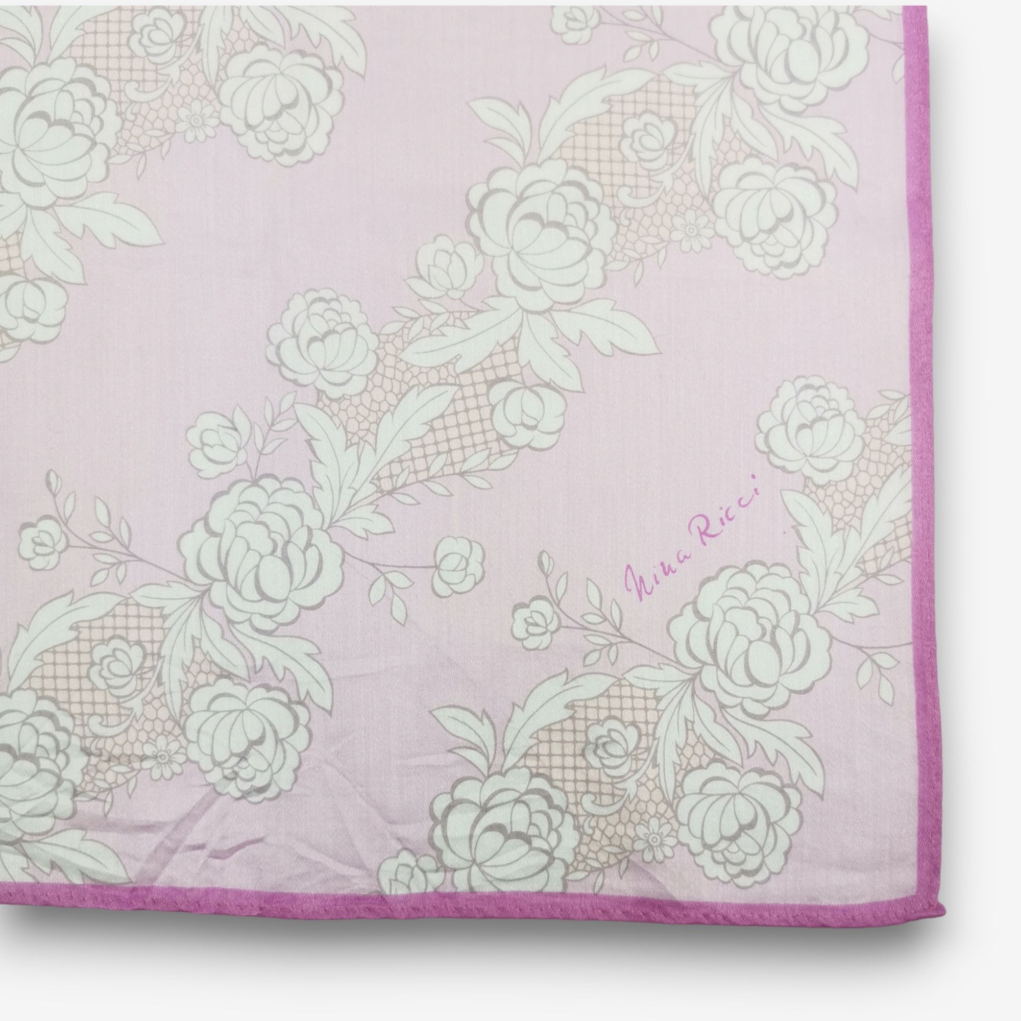 Japanese Brand Vintage Nina Ricci Handkerchief Neckerchief Bandana Size ONE SIZE - 3 Thumbnail