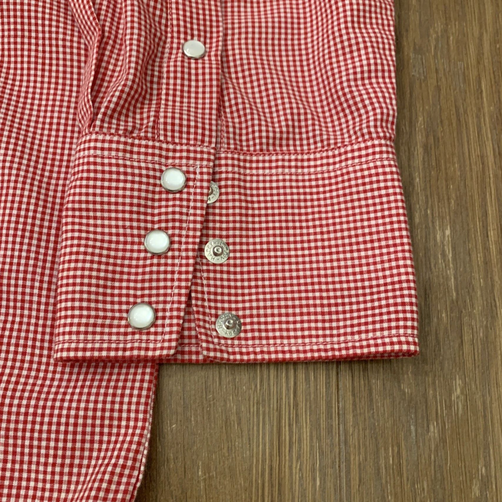 Roper Roper Western Shirt Mens Size XL Pearl Snap Long Sleeve Red Gold Collection Size US XL / EU 56 / 4 - 2 Thumbnail