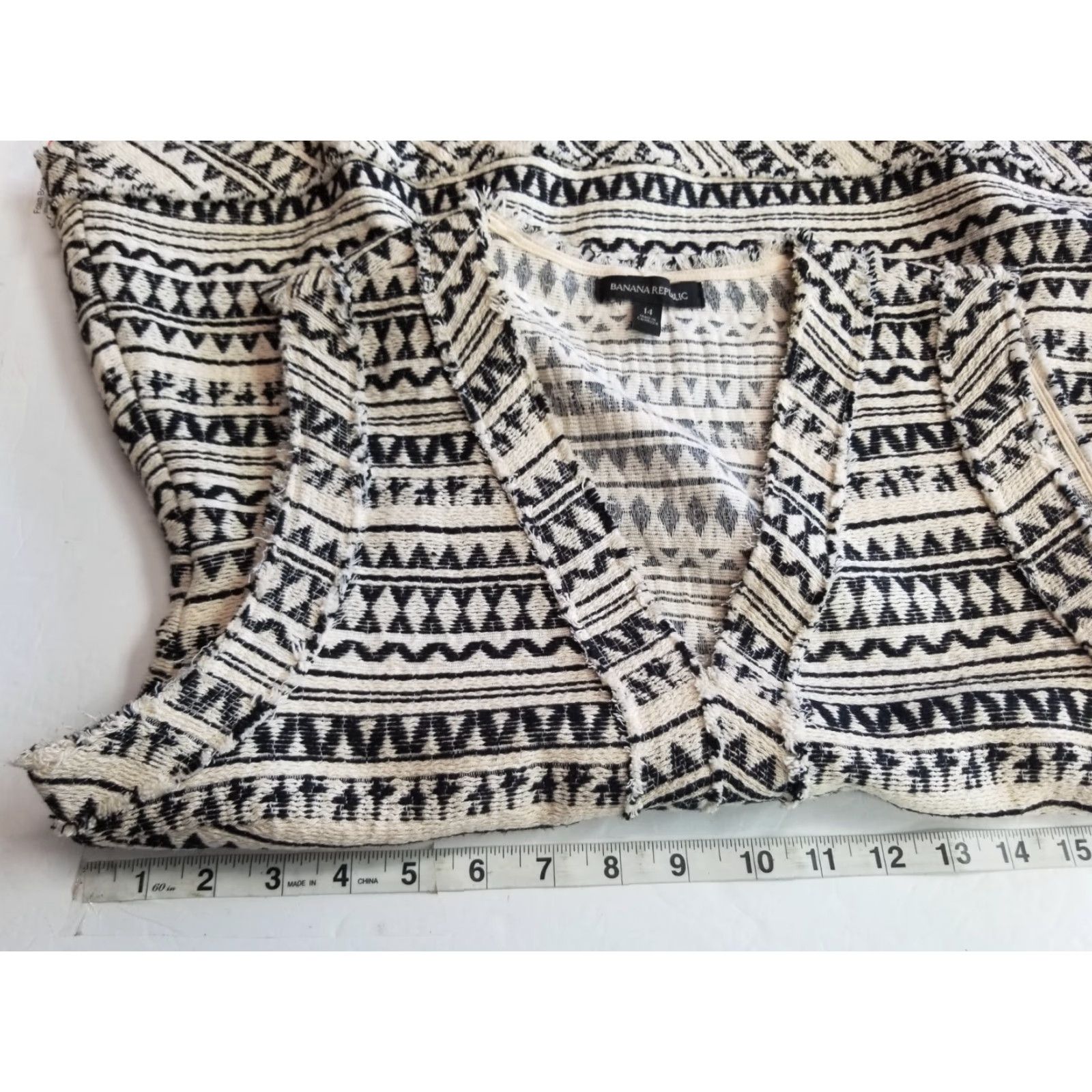 Banana Republic Banana Republic Shirt V-Neck Sleeveless Heavyweight Multicolor Knit Cotton Polyester Viscose XL Womens Pullover Size 14 Regular (No N/A) Size XL / US 12-14 / IT 48-50 - 3 Thumbnail
