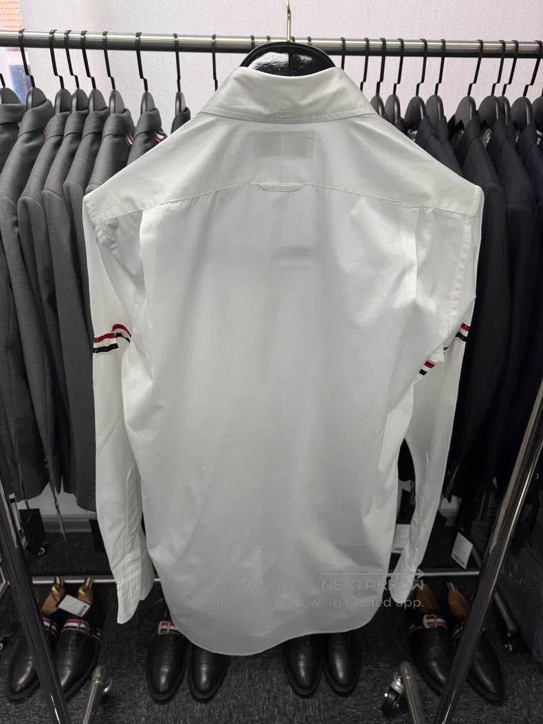 Thom Browne Thom Browne Classic Double Sleeve Badge Shirt Size US M / EU 48-50 / 2 - 2 Thumbnail