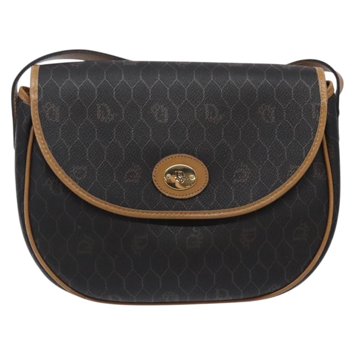 Dior DIOR Honeycomb Canvas Shoulder Bag Pvc Black Gold Size ONE SIZE - 2 Thumbnail