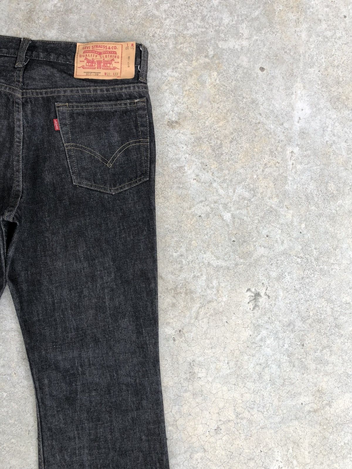 If Six Was Nine Y2k Levis 517 Flared Jeans Distressed Denim Size US 30 / EU 46 - 10 Thumbnail