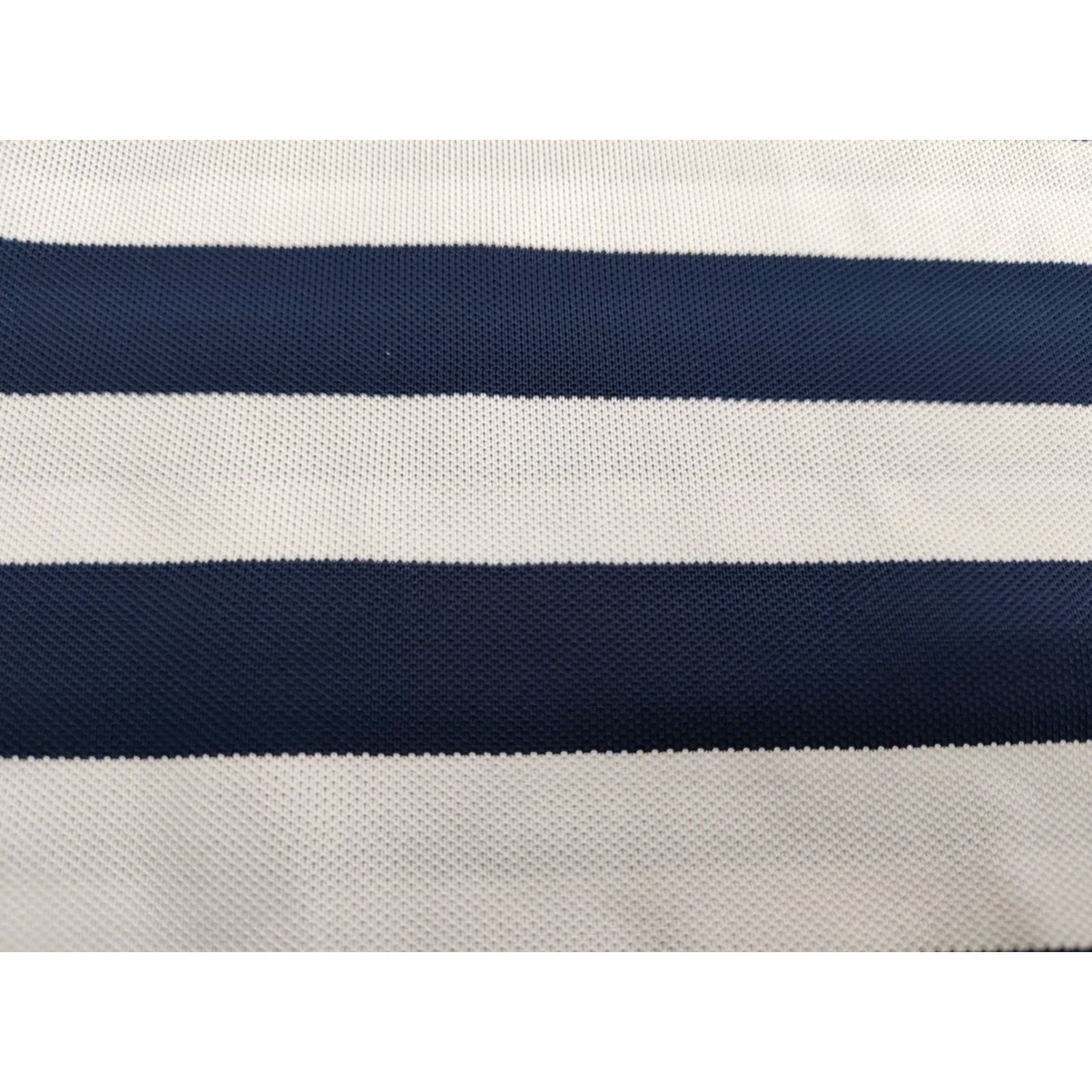 RLX Ralph Lauren RLX Ralph Lauren Polo Shirt Mens Large Striped Golf Collared Blue White Size US L / EU 52-54 / 3 - 3 Thumbnail
