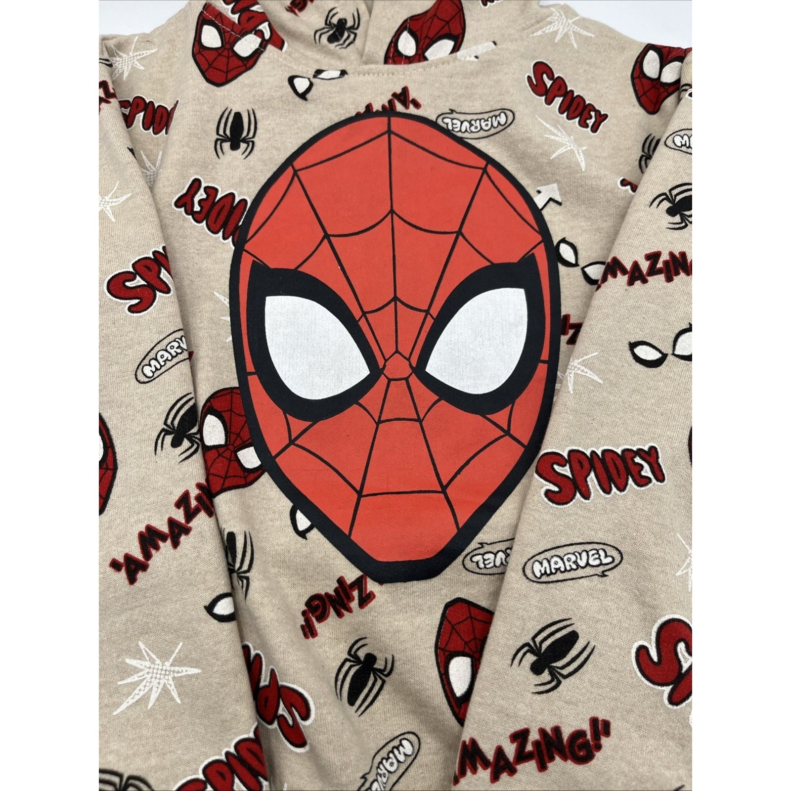 Marvel Comics Marvel Spider-Man Boys Hoodie Size 6 & Spider-Man Slippers Size ONE SIZE - 5 Thumbnail