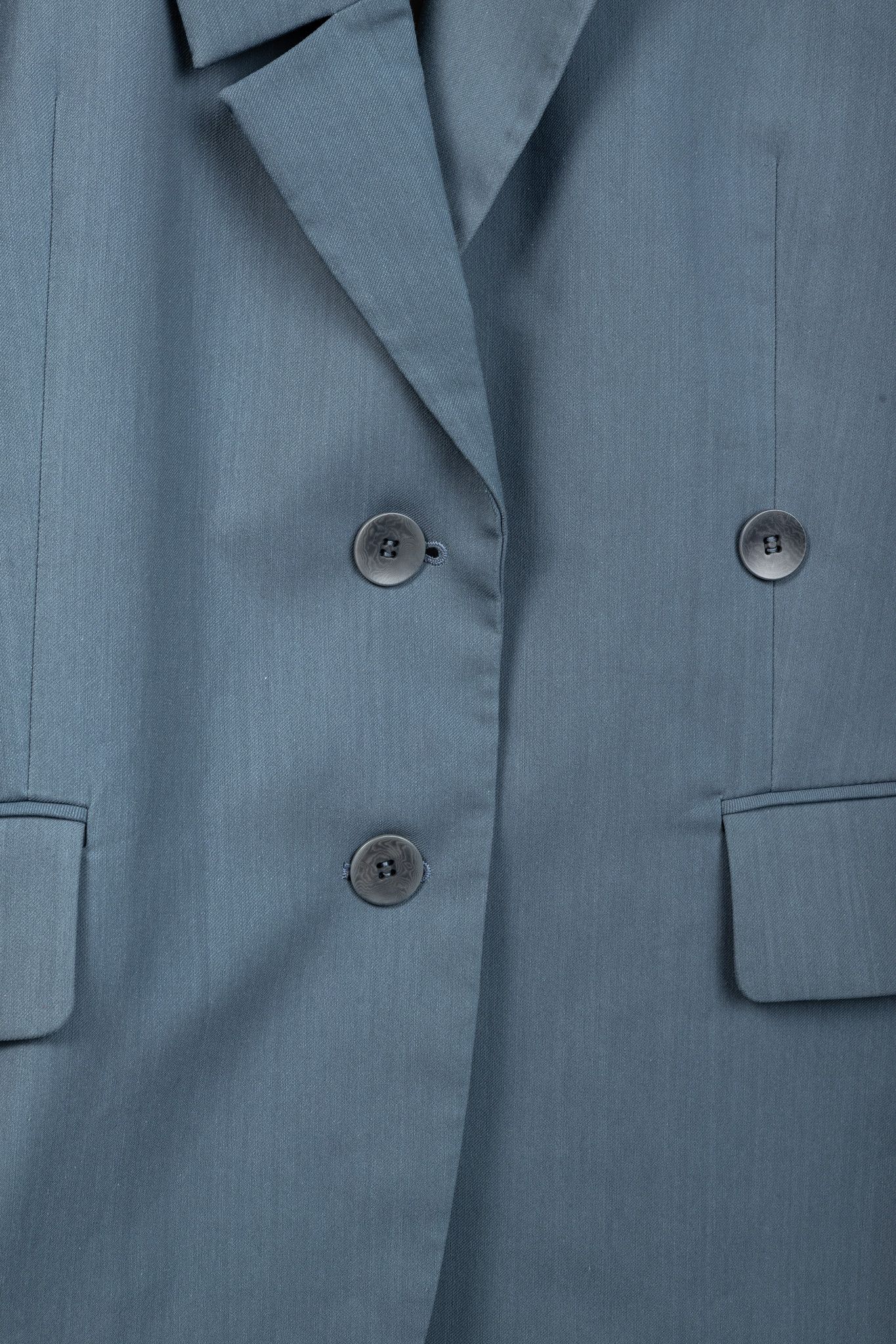 Tibi Tibi Liam Blue Grey Fluid Suiting Oversized Blazer Size XS / US 0-2 / IT 36-38 - 8 Thumbnail