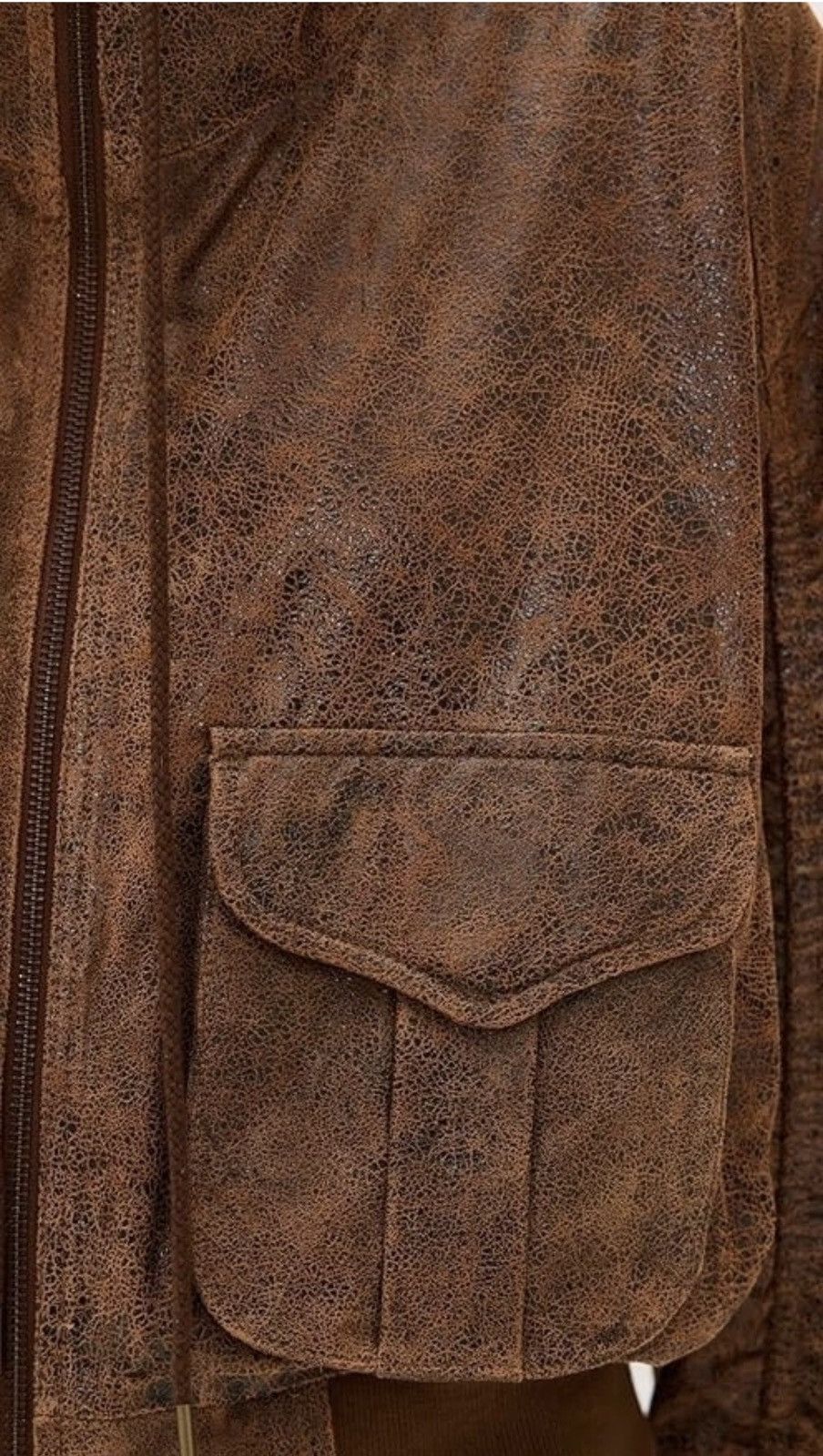 R13 R13 - LEATHER SHIRRED OVERSIZED BOMBER Size M / US 6-8 / IT 42-44 - 11 Thumbnail