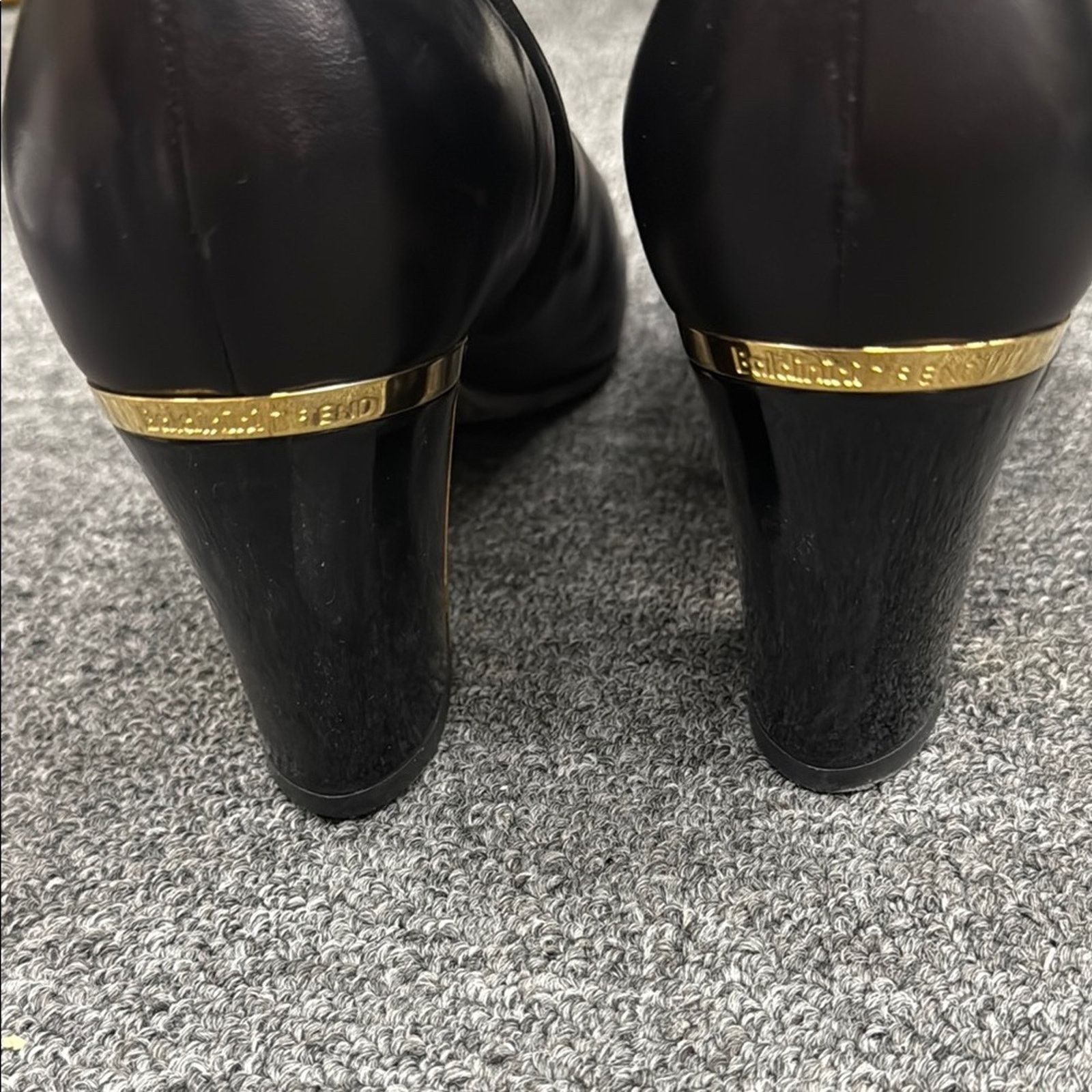 Baldinini Women Baldinini Elegant Black Leather Ankle Boots US 10 EU40 Size US 10 / IT 40 - 8 Thumbnail