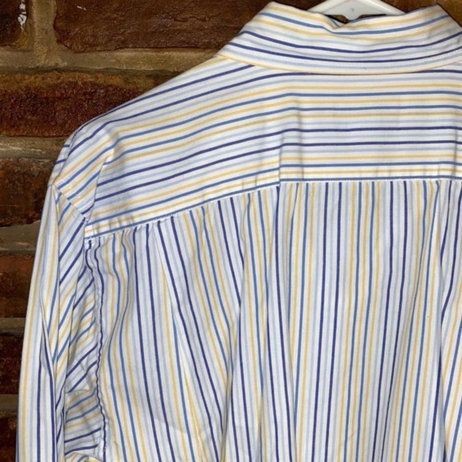 Sonoma Sonoma White Striped Long Sleeve Button Down Shirt Large Size US L / EU 52-54 / 3 - 7 Thumbnail