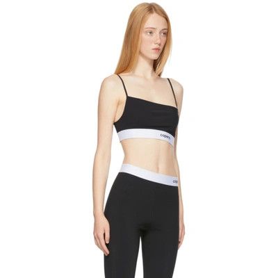 Coperni o1mle0524 Asymmetric Cropped Top in Black Size XS / US 0-2 / IT 36-38 - 3 Thumbnail