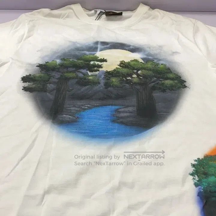 Loewe Loewe FW21 Printed White Short Sleeve T-Shirt. Size US XL / EU 56 / 4 - 8 Thumbnail