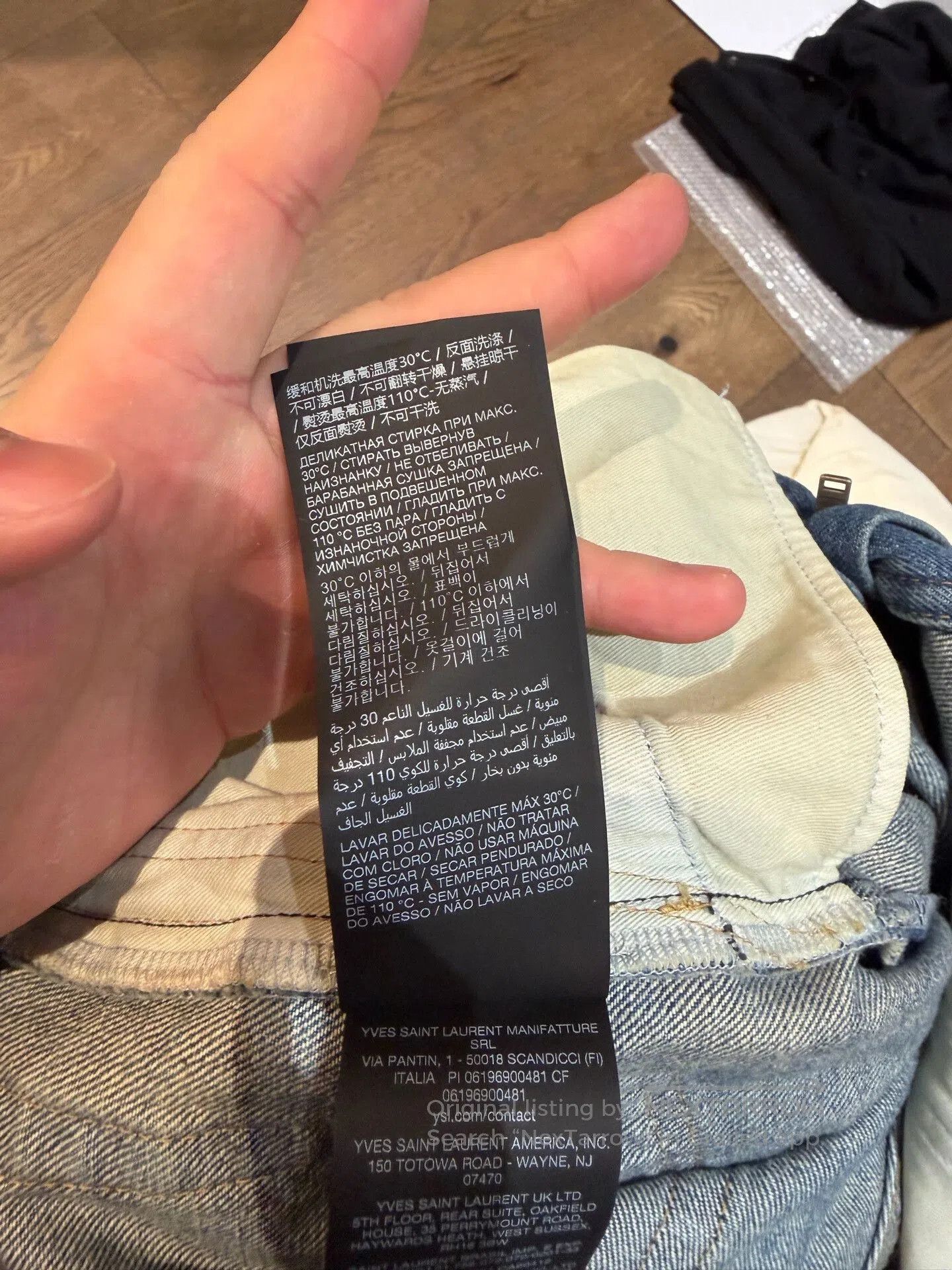 Saint Laurent Paris Saint Laurent 70s Style Blue Jeans. Size 26" / US 2 / IT 38 - 7 Thumbnail