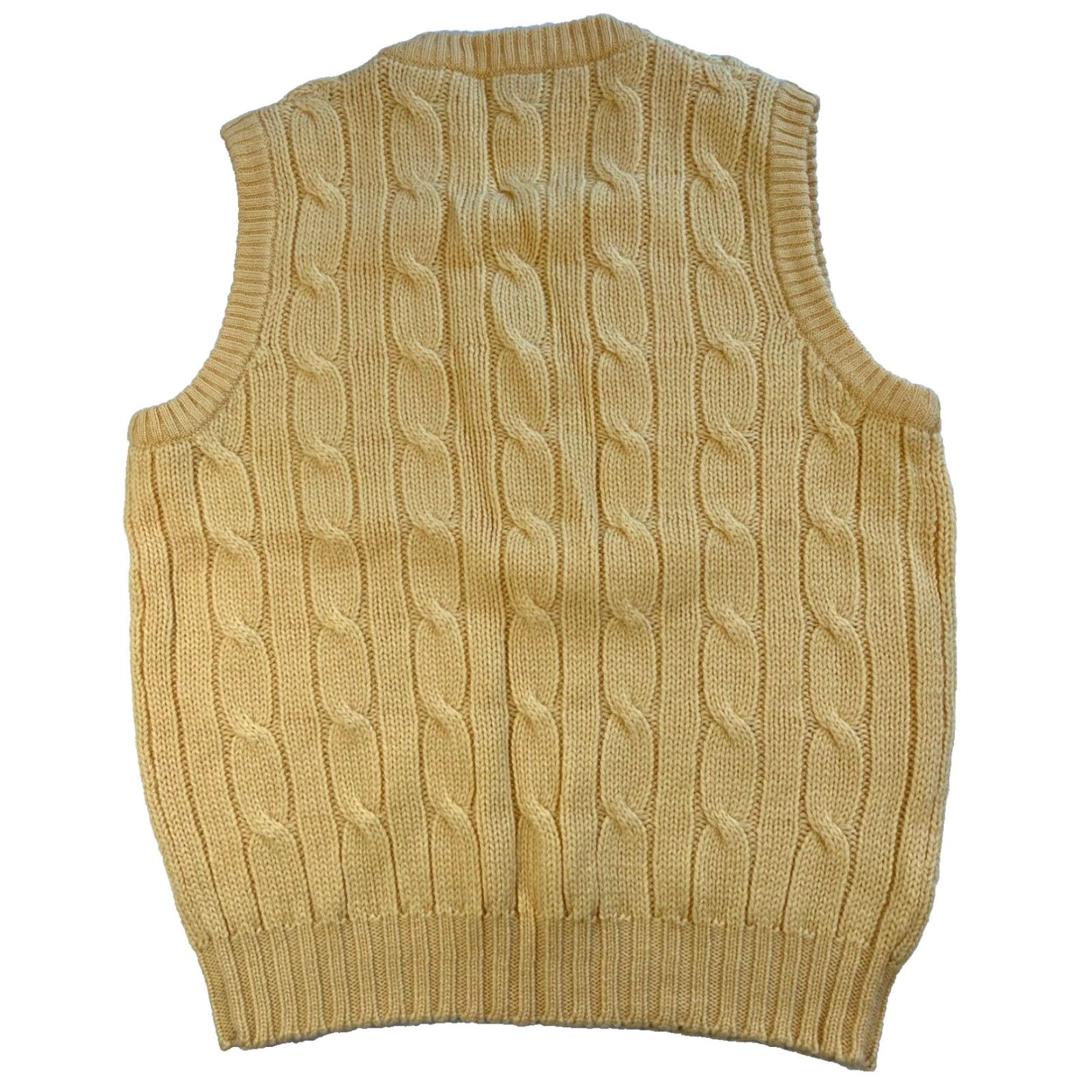 Neiman Marcus VINTAGE Neiman Marcus Men's Sweater Vest Shirt 90s Preppy Yellow Wool Knit Vest Mens M Size US M / EU 48-50 / 2 - 2 Thumbnail