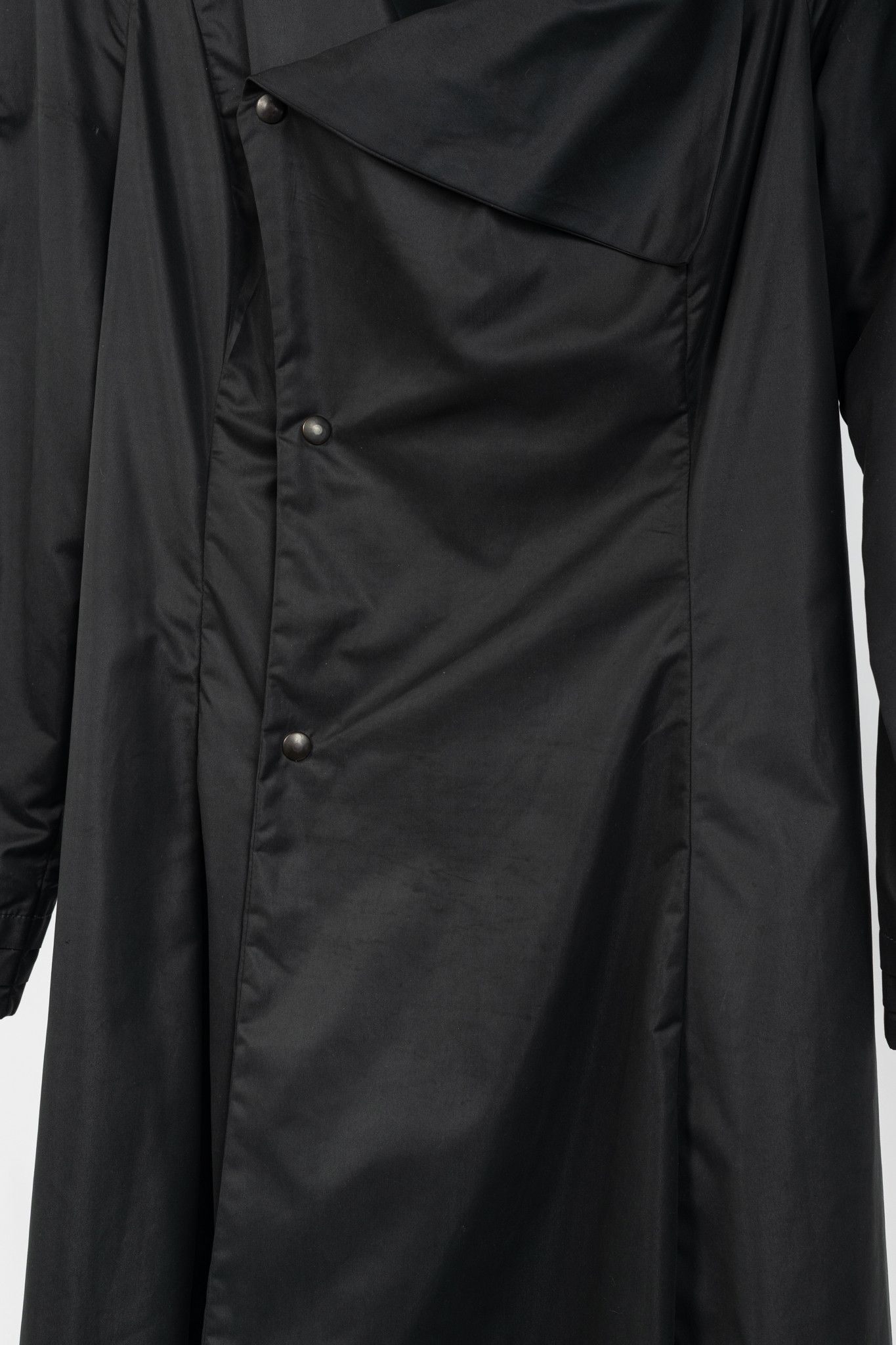 Sarah Pacini Sarah Pacini Black Asymmetrical Cowl-Neck Coat Size M / US 6-8 / IT 42-44 - 8 Thumbnail
